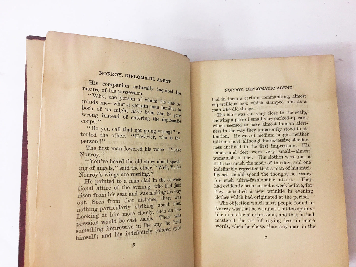 Norroy, Diplomatic Agent. First Edition vintage book circa 1907 by George Bronson-Howard. Saalfield. Spy Espionage CIA KGB. Book lover gift.