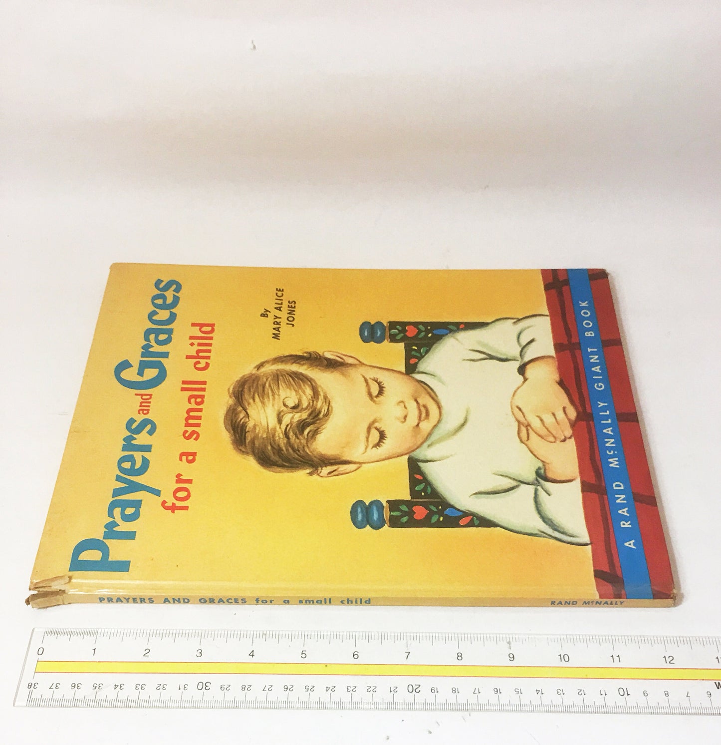 Prayers and Graces for a Small Child vintage Big Golden Book with Whimsical Illustrations circa 1959 Christian VG Condition