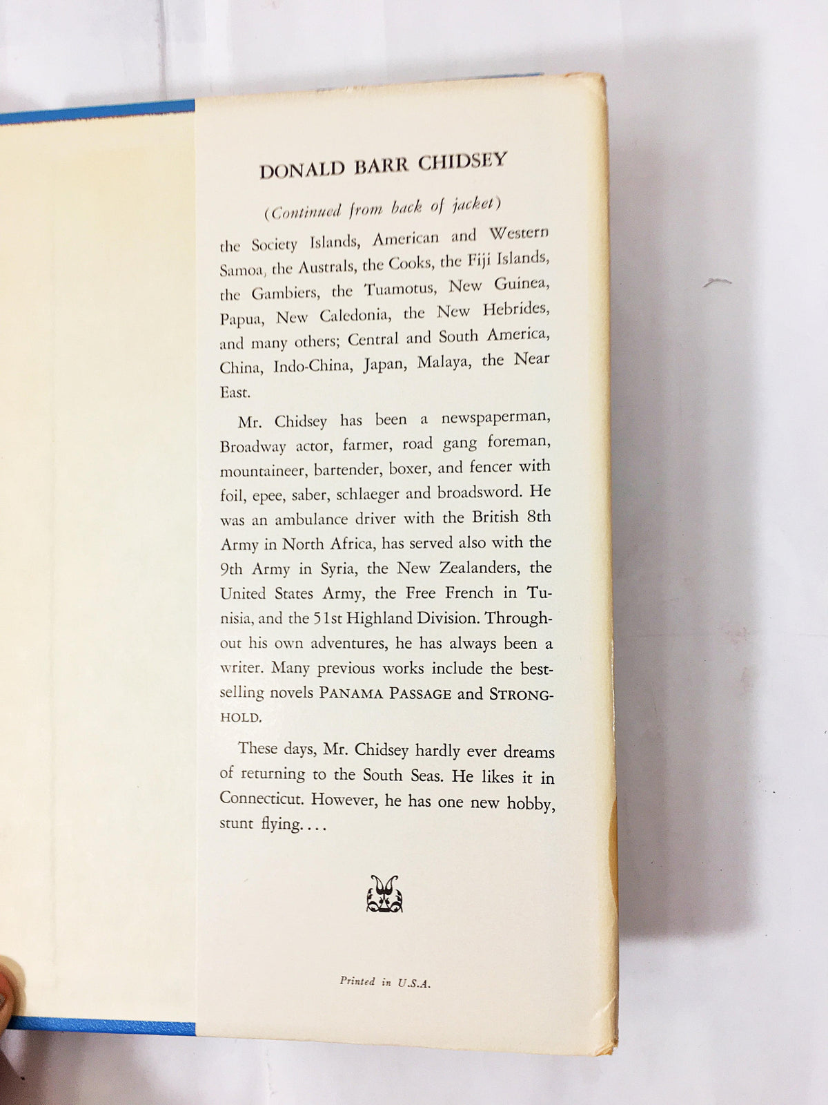 Captain Adam Vintage FIRST EDITION book about love and independence Pulp fiction by Donald Barr Chidsey circa 1953. Home bookshelf decor