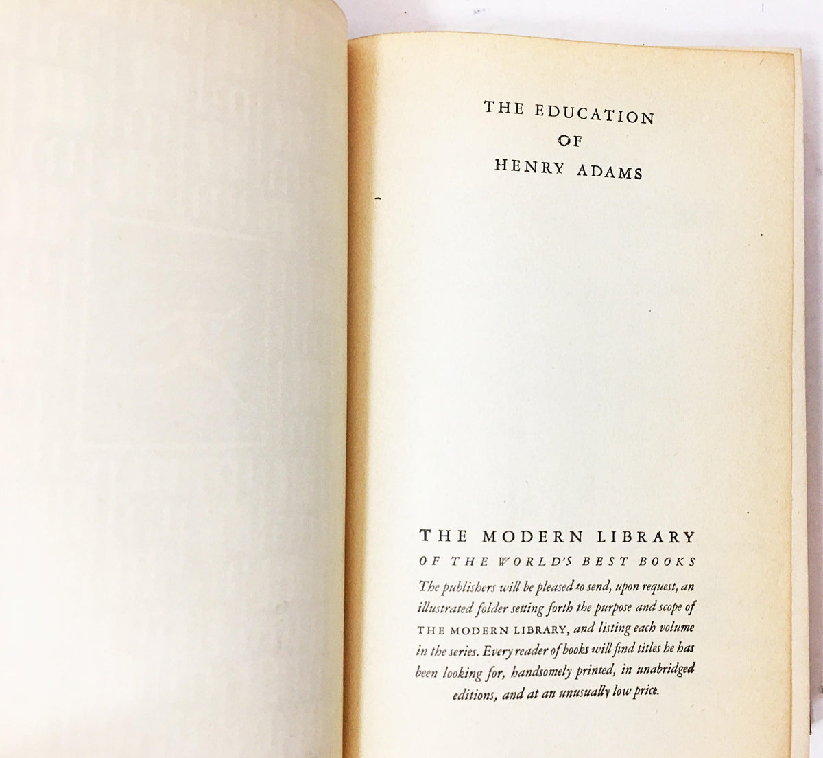 1931 Education of Henry Adams Vintage Modern Library book Gray home office decor. Autobiography of struggle with youth in Boston