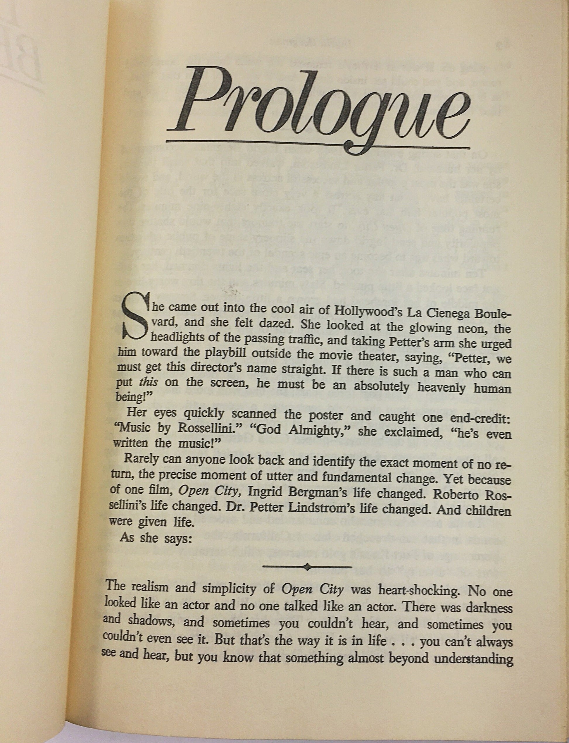 Ingrid Bergman, My Story. Vintage biography circa 1980. Exposé about Ingrid Bergman, Hollywood's greatest leading actress. Book gift