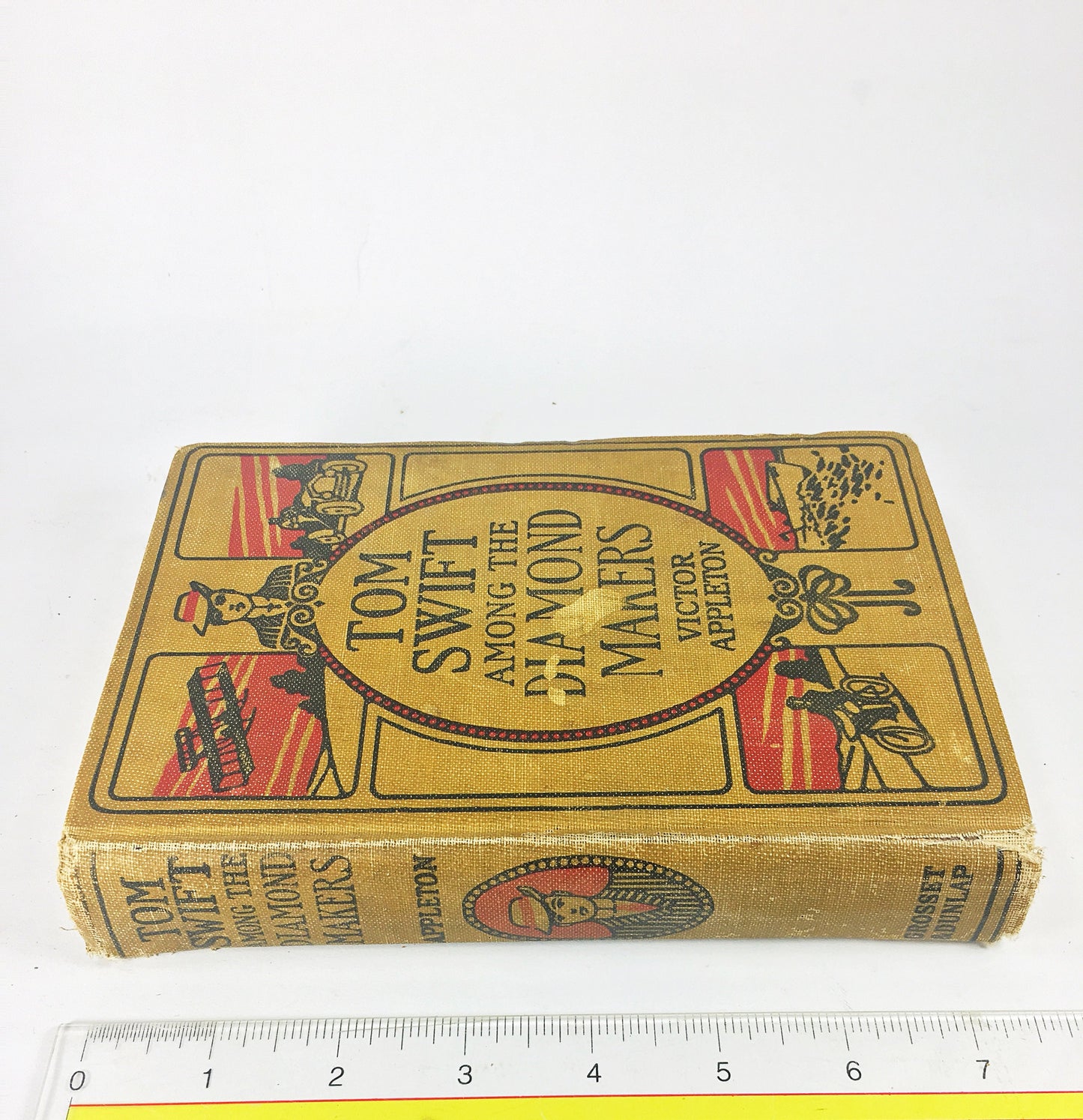 1941 Tom Swift Among the Diamond Makers, or, The Secret of Phantom Mountain (Series Book 7). Vintage book by Appleton. Grosset & Dunlap