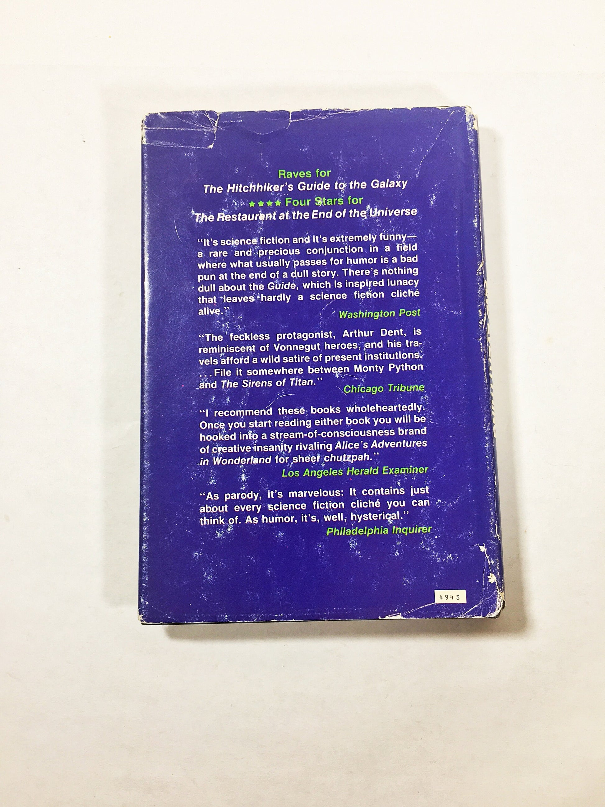 Life, the Universe and Everything. Hitchhiker's Guide to the Galaxy. Vintage Douglas Adams book circa 1982. EARLY PRINTING. Hardback BCE