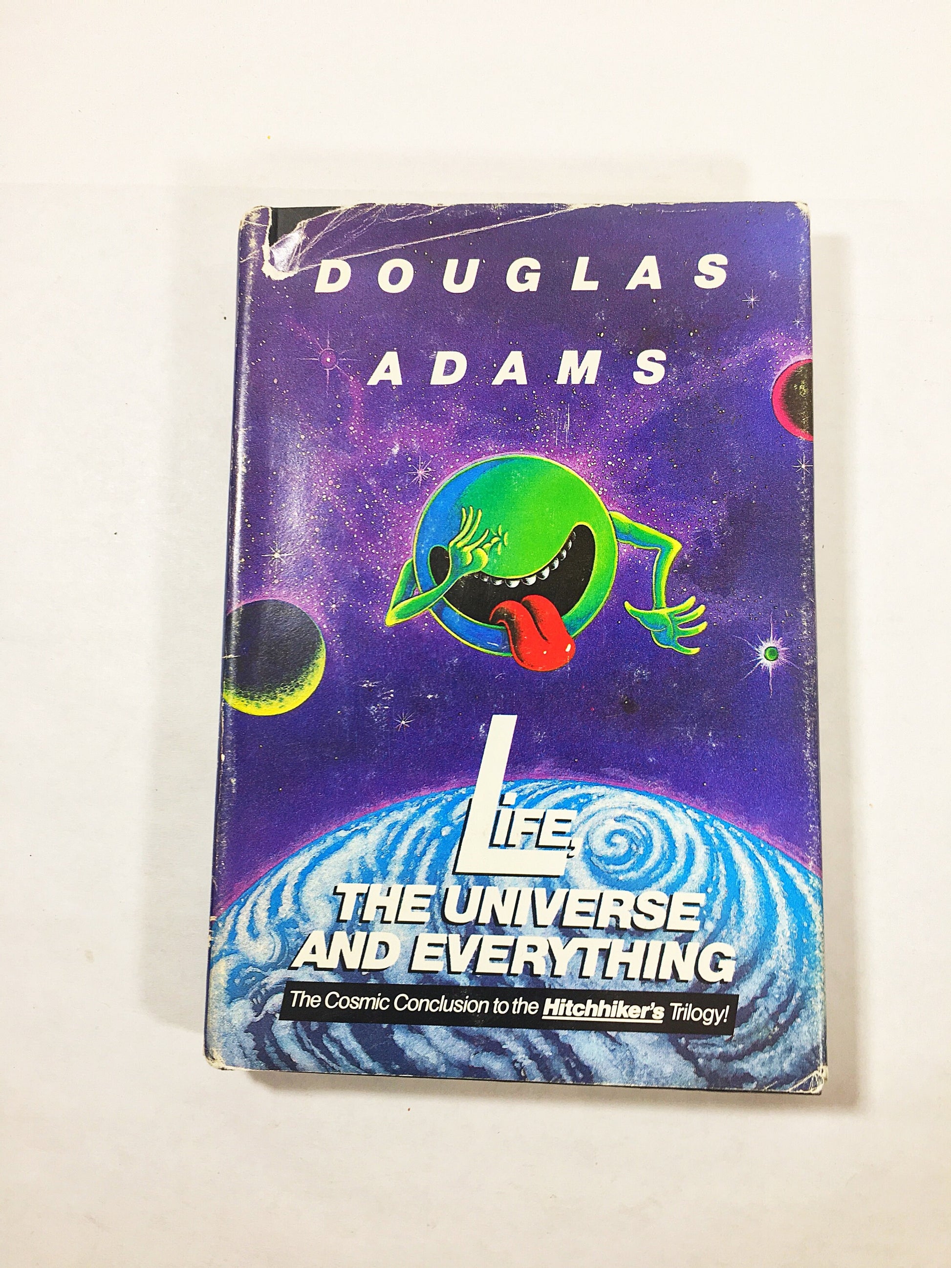 Life, the Universe and Everything. Hitchhiker's Guide to the Galaxy. Vintage Douglas Adams book circa 1982. EARLY PRINTING. Hardback BCE