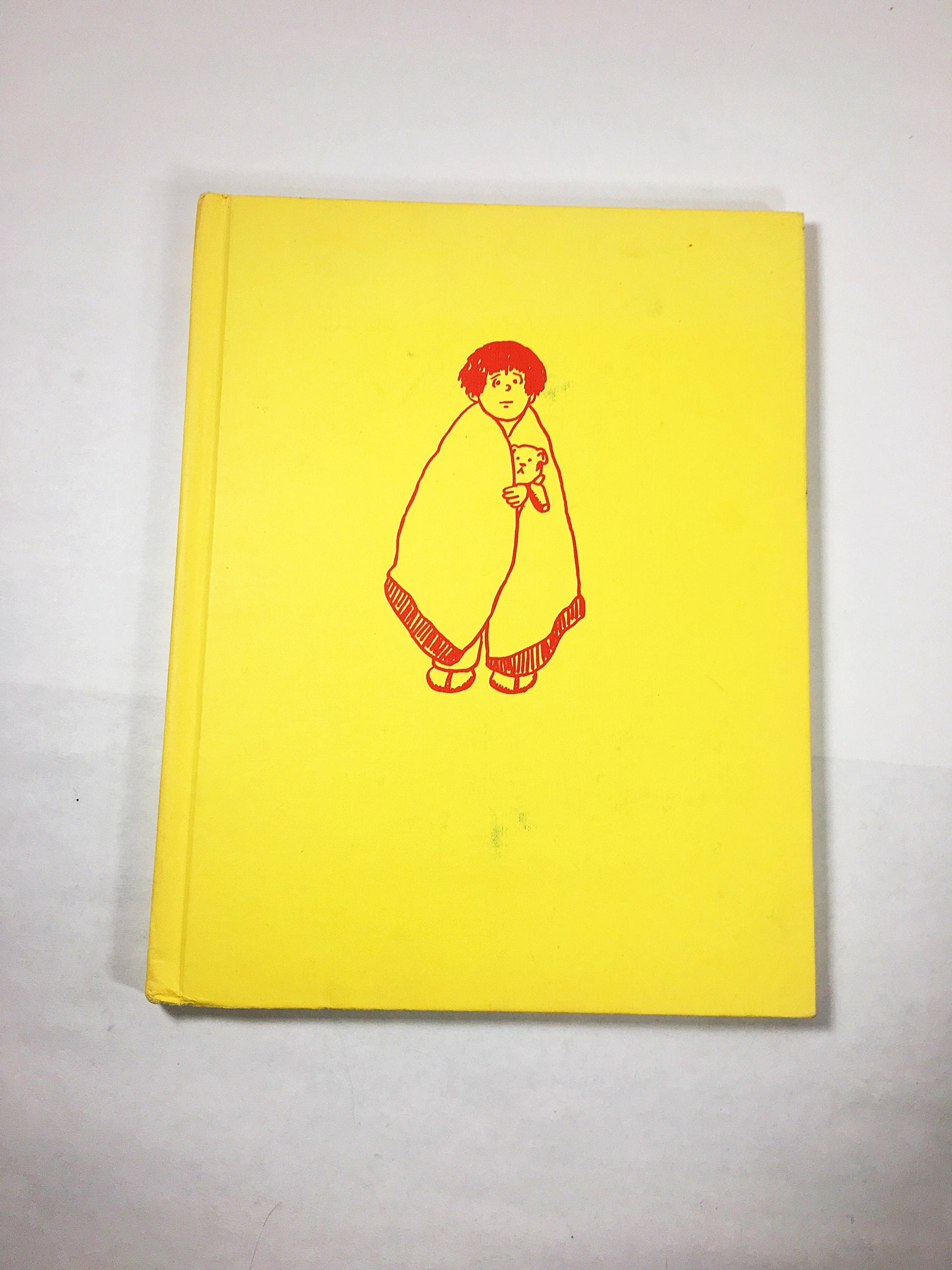 Ira Sleeps Over by Bernard Waber Vintage children's book circa 1972 about spending the night at a friend's without teddy bear. Yellow decor