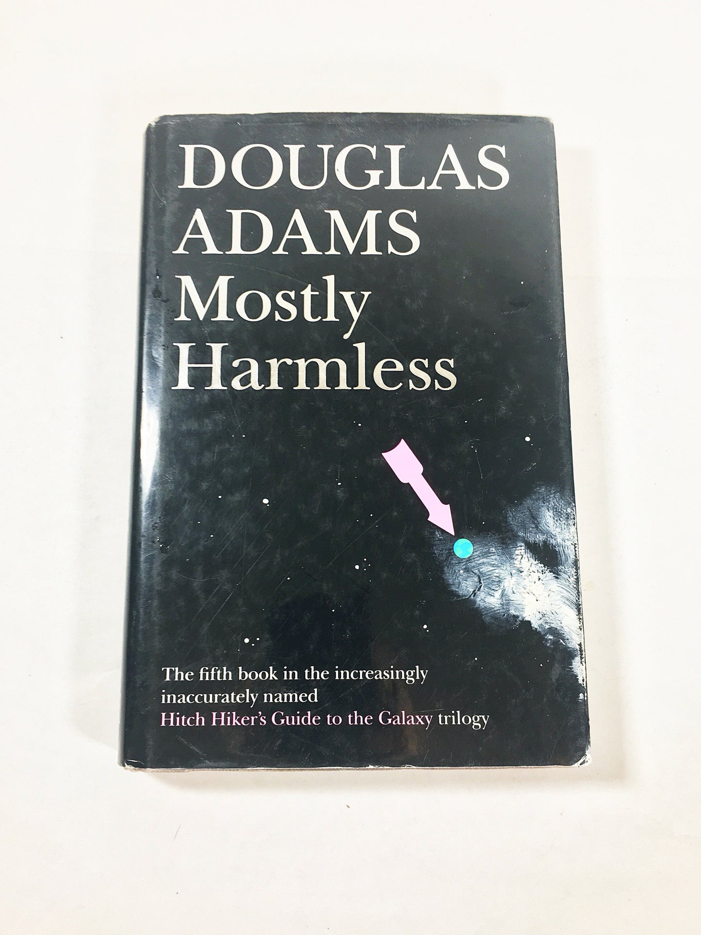 Mostly Harmless. Hitchhiker's Guide to the Galaxy. Vintage Douglas Adams book circa 1992. UK London Collectible gift