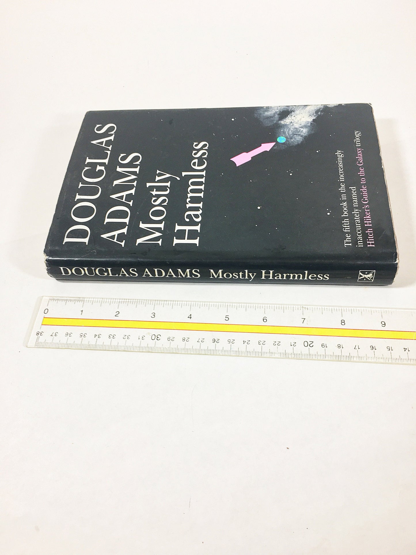 Mostly Harmless. Hitchhiker's Guide to the Galaxy. Vintage Douglas Adams book circa 1992. UK London Collectible gift