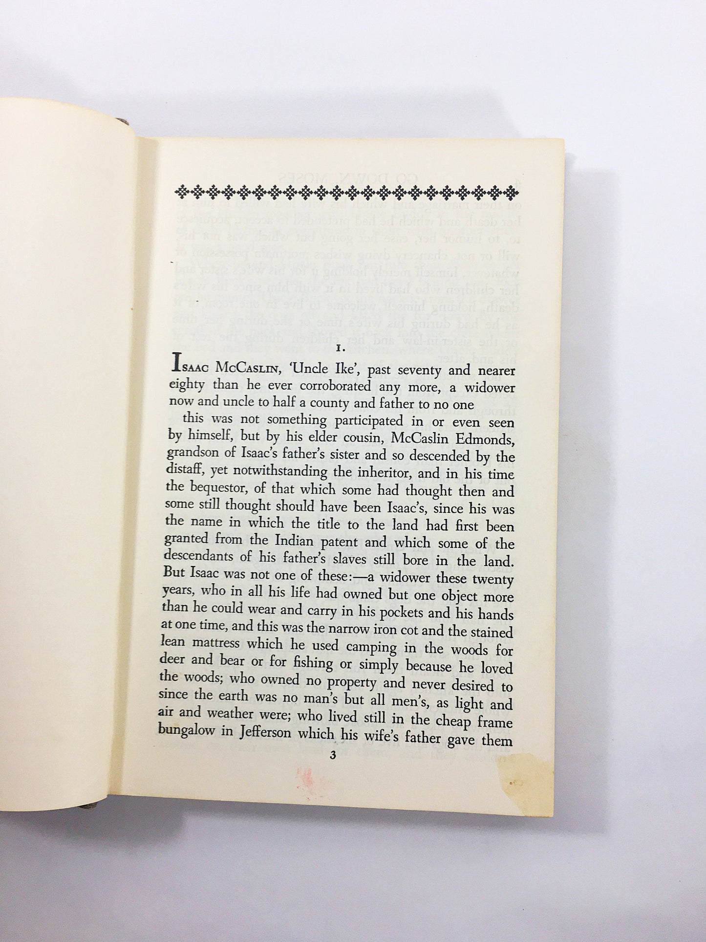 1946 William Faulkner Go Down Moses vintage Modern Library book Short stories which comprise one novel Gray bookshelf decor Stocking stuffer