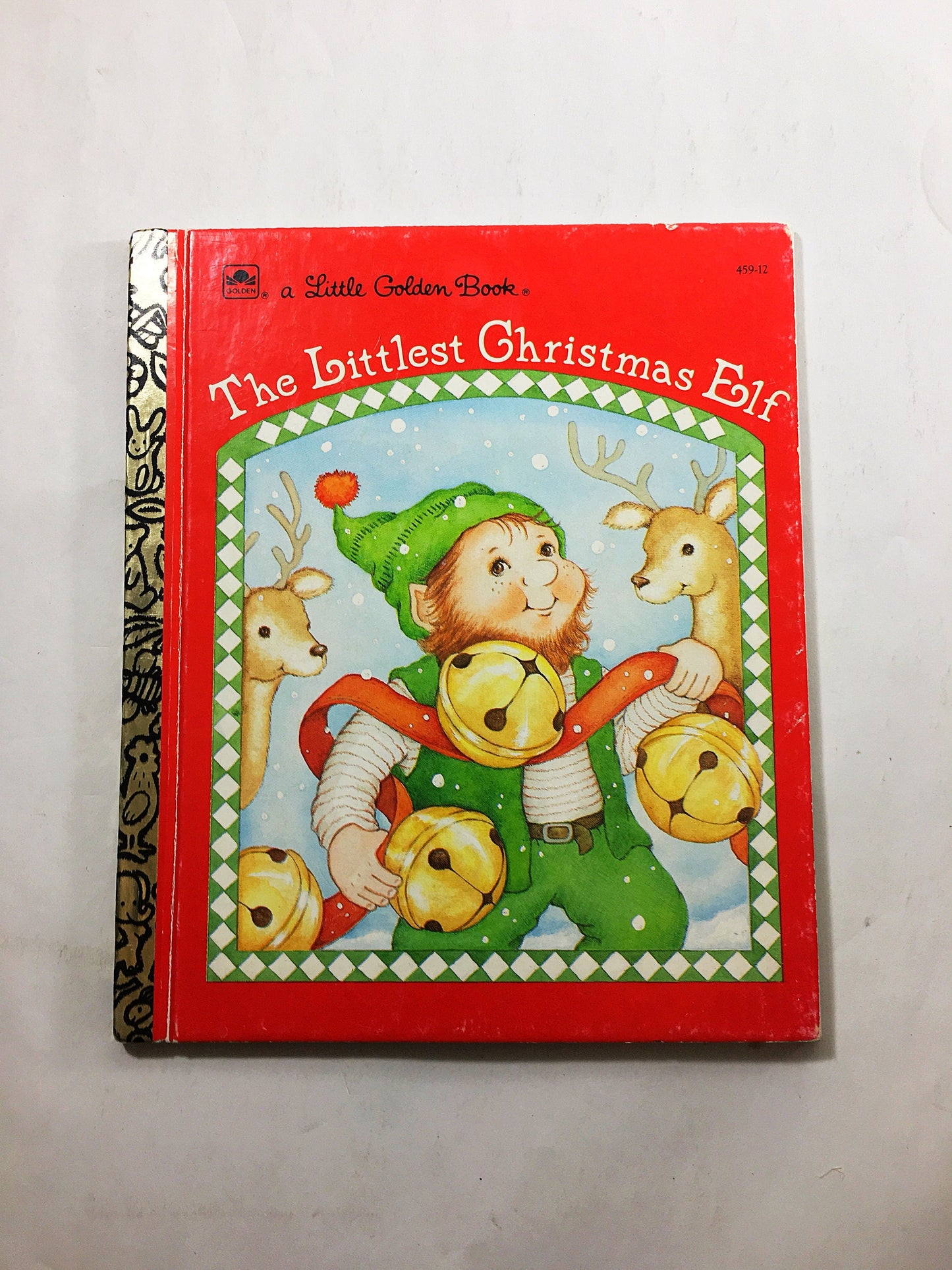 1987 Vintage Littlest Christmas Elf. Little Golden Book. Vintage Christmas book. Children's. Santa Frosty. Connie Malvern. Snow Man