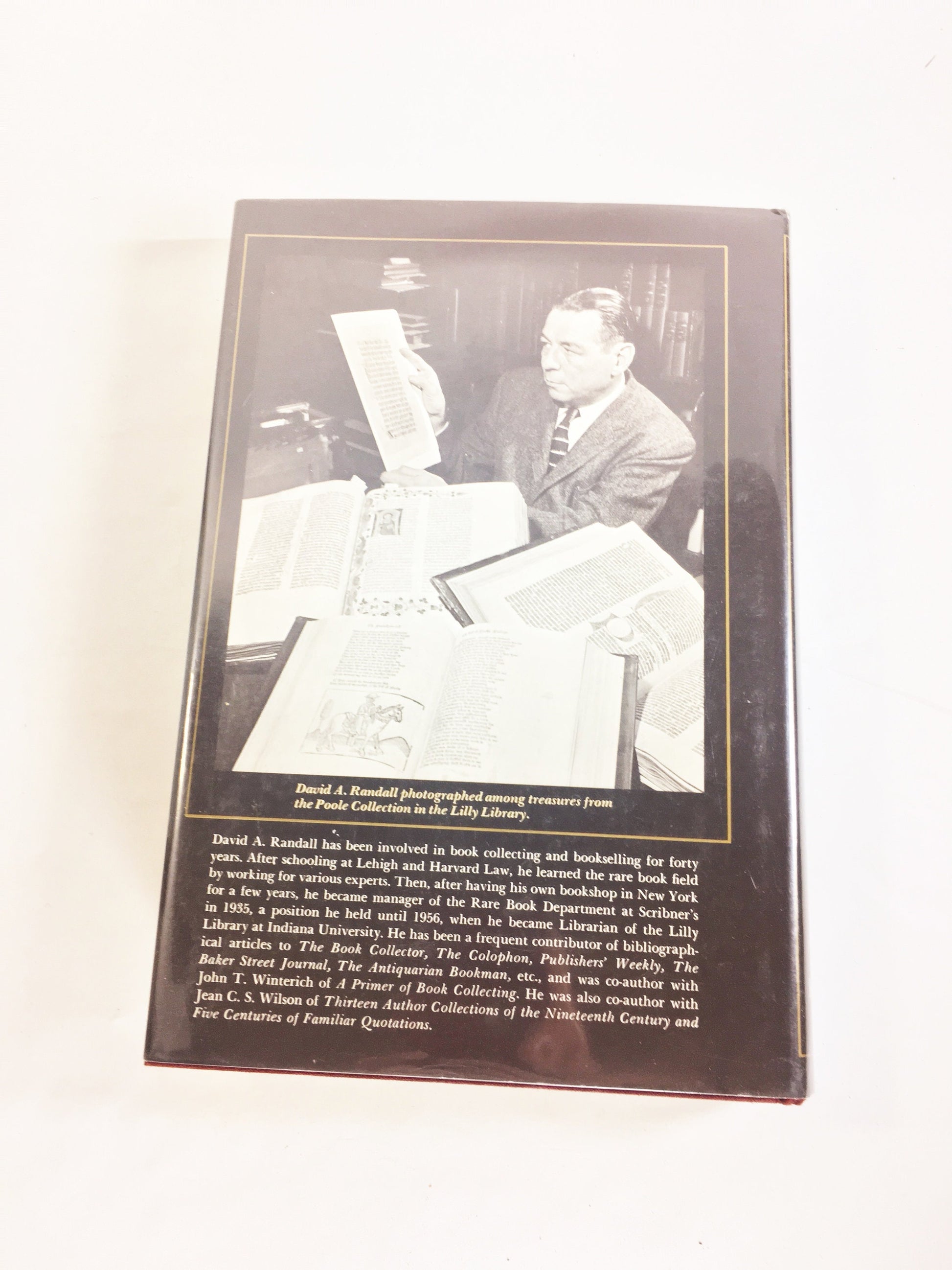 1961 Dukedom Large Enough Reminiscences of a Rare Book Dealer FIRST EDITION vintage book by David Randall. Perfect Book Collector gift.