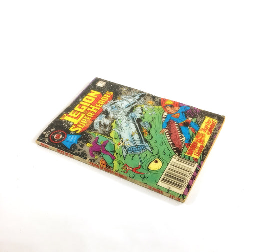 DC Blue Ribbon Digest Legion Of Super-Heroes #64 featuring Superboy, the Moby Dick of Space! Vintage comic book circa 1985 GenX