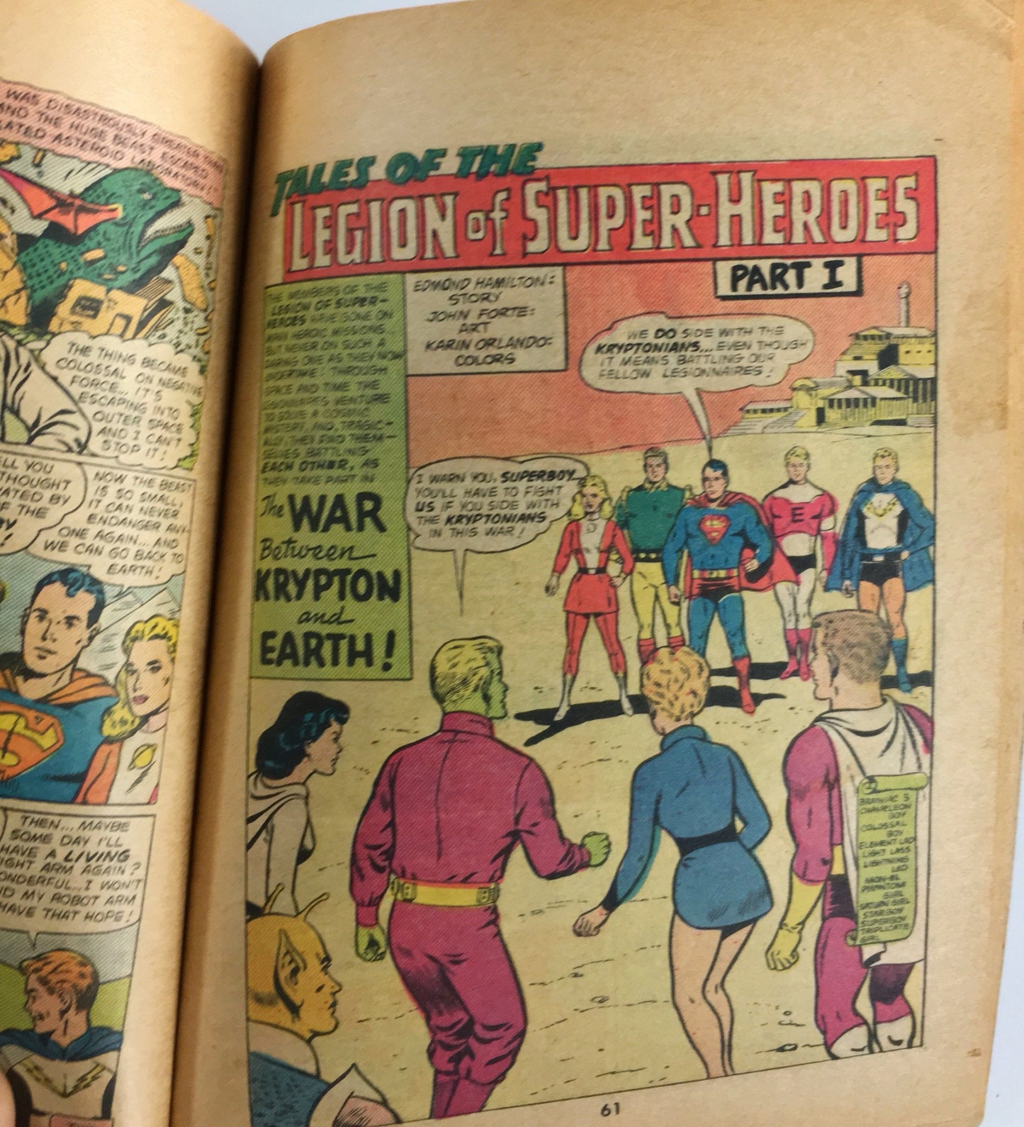 DC Blue Ribbon Digest Legion Of Super-Heroes #64 featuring Superboy, the Moby Dick of Space! Vintage comic book circa 1985 GenX