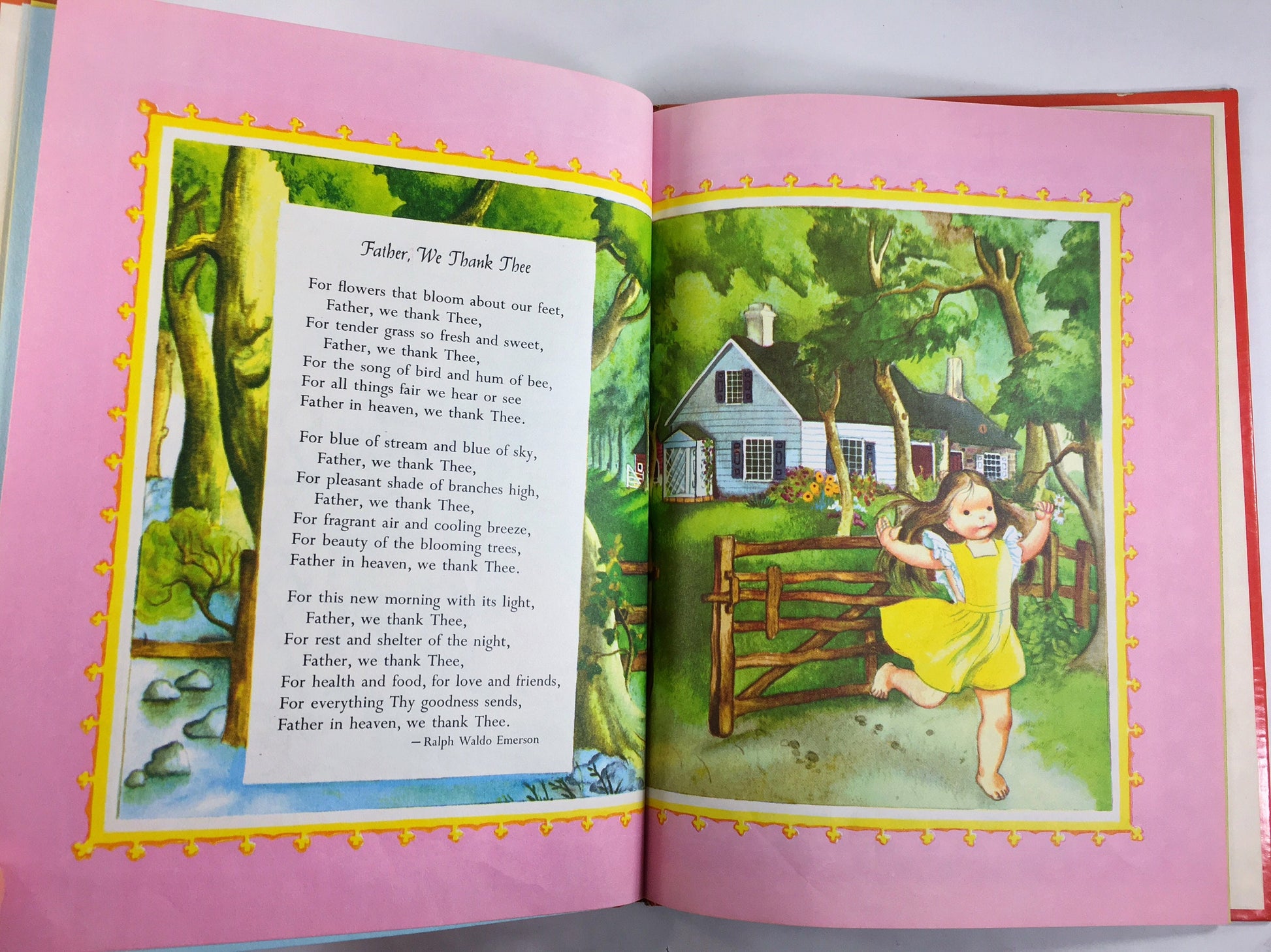 Prayers for Children. Giant Golden Book by Eloise Wilkin. Vintage children's book circa 1976. The Lord's Prayer. Christian Prayers.