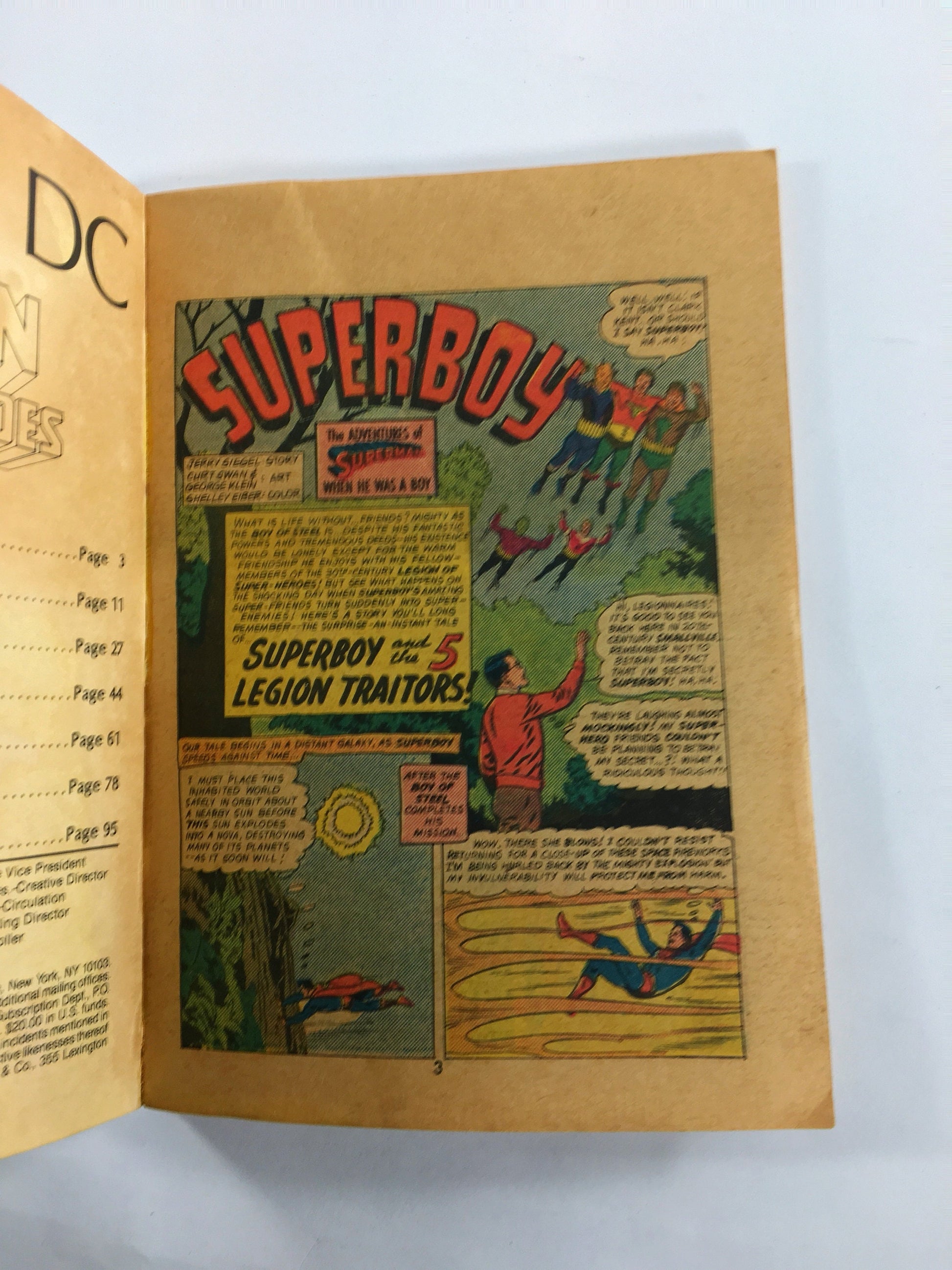 DC Blue Ribbon Digest Legion Of Super-Heroes #64 featuring Superboy, the Moby Dick of Space! Vintage comic book circa 1985