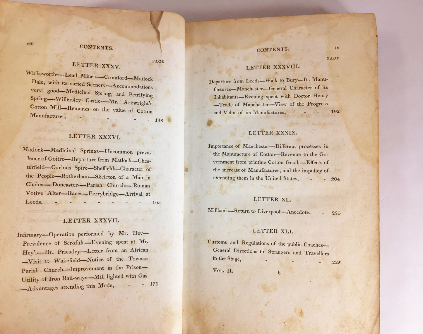 Letters on England FIRST EDITION circa 1816. State of Society, Economy, Habits of the People, and Condition of Manufacturing Classes Vol I