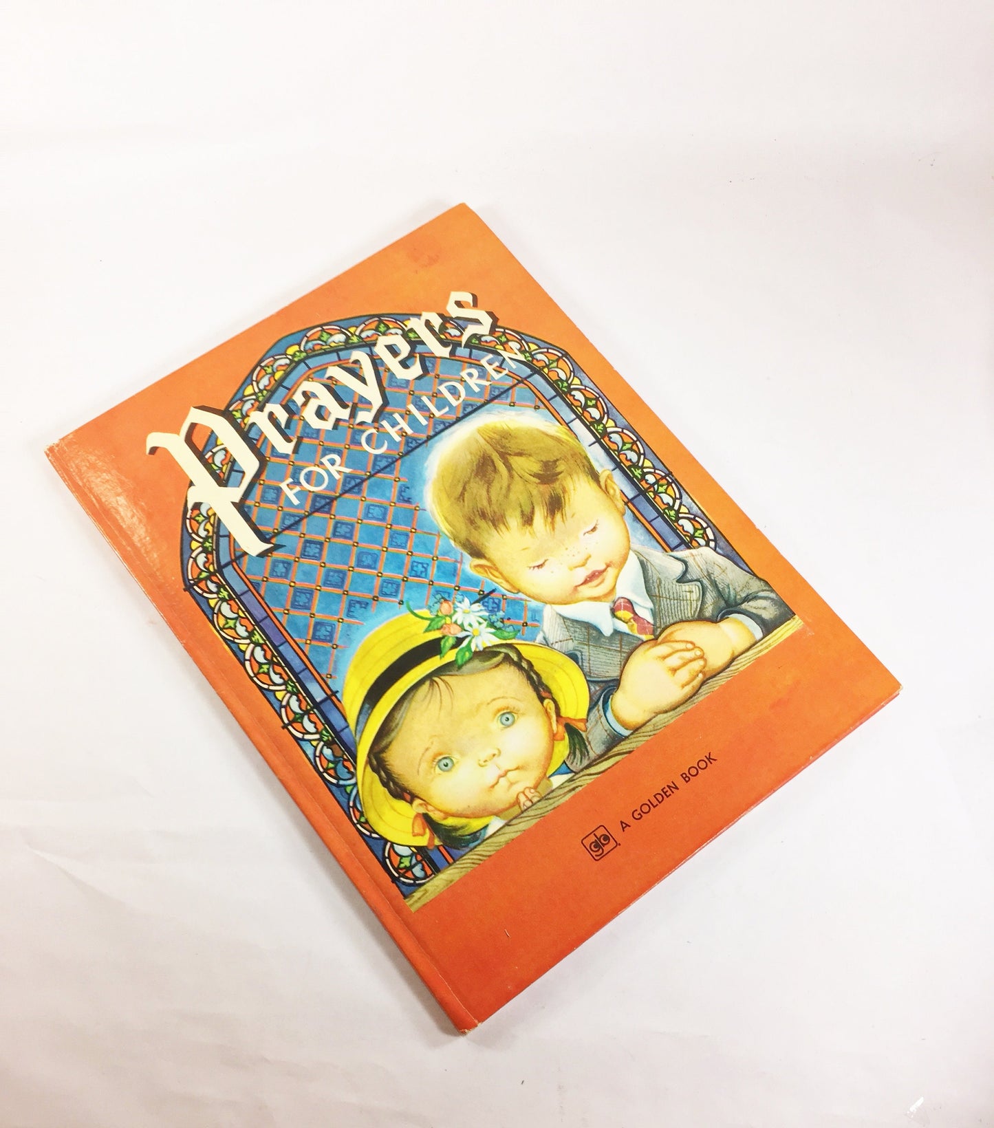 Prayers for Children. Giant Golden Book by Eloise Wilkin. Vintage children's book circa 1976. The Lord's Prayer. Christian Prayers.