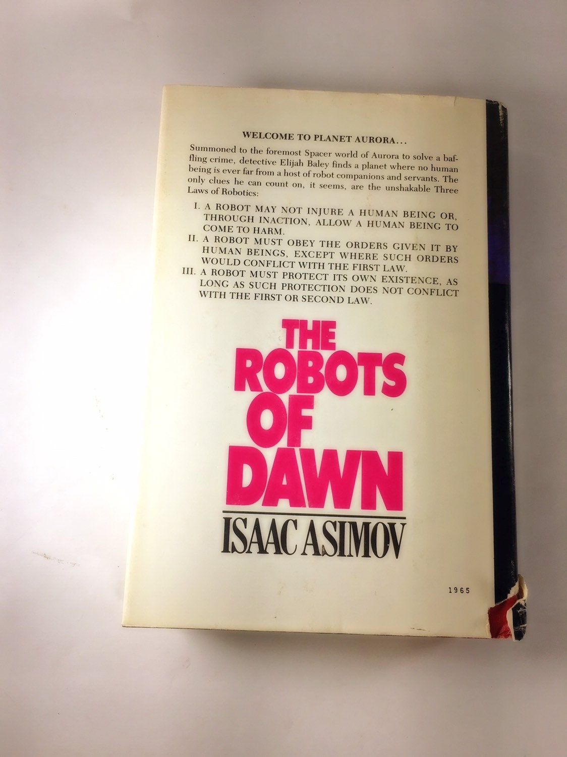 1983 Robots of Dawn EARLY PRINTING vintage book by Issac Asimov. Hardcover with dust jacket Perfect gift for fans of science fiction