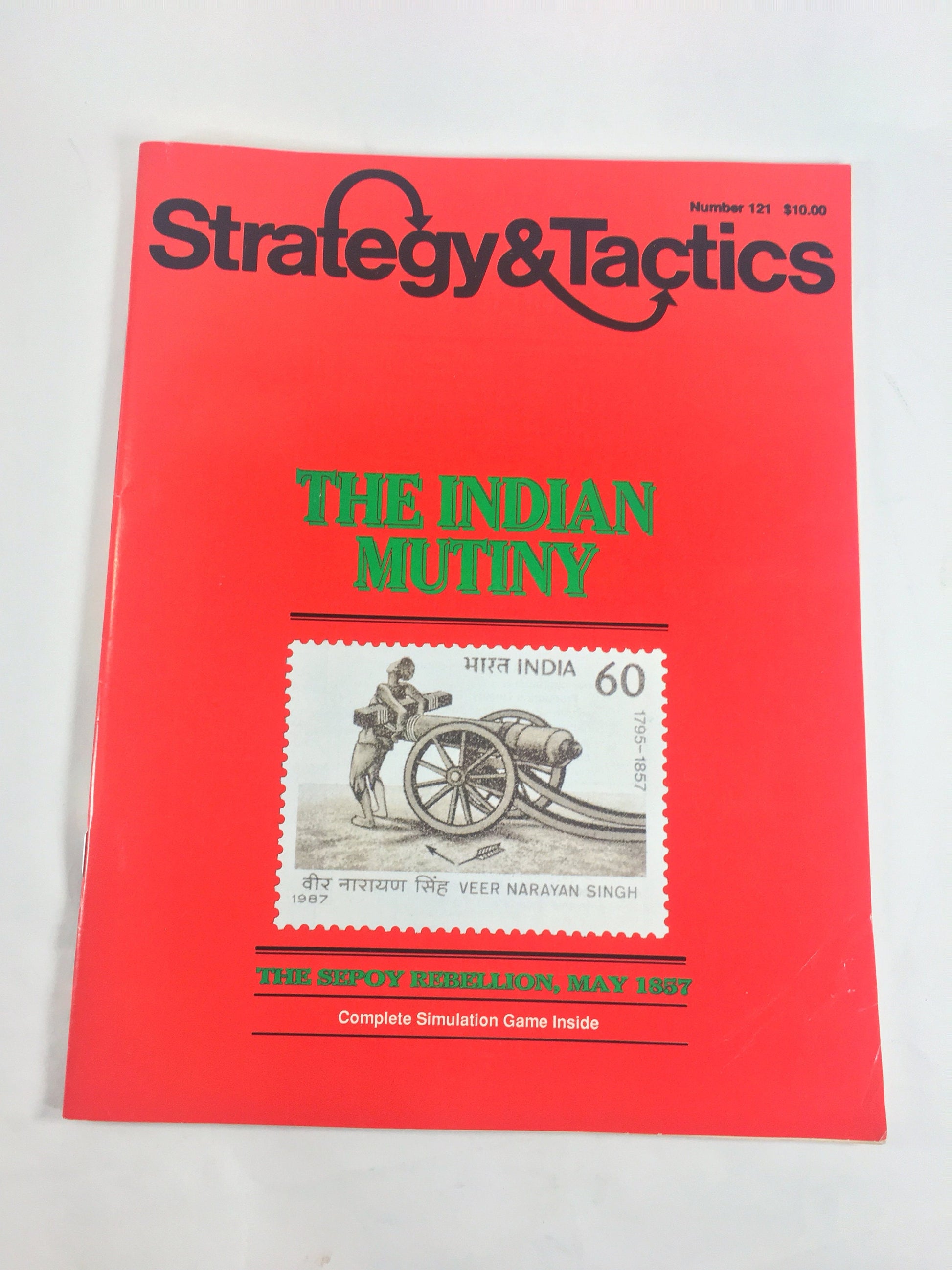 Strategy & Tactics 121 The Indian Mutiny 1857 Unpunched and inserts. Vintage magazine booklet spi rpg