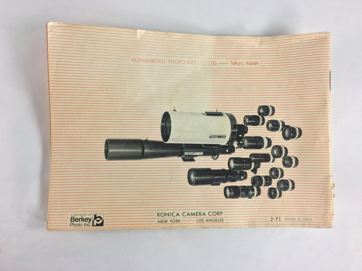 Konica FT1 Autoflex manual lot Vintage camera brochure circa 1982 with warranty & Hexanon literature guide. 35mm photography gift!