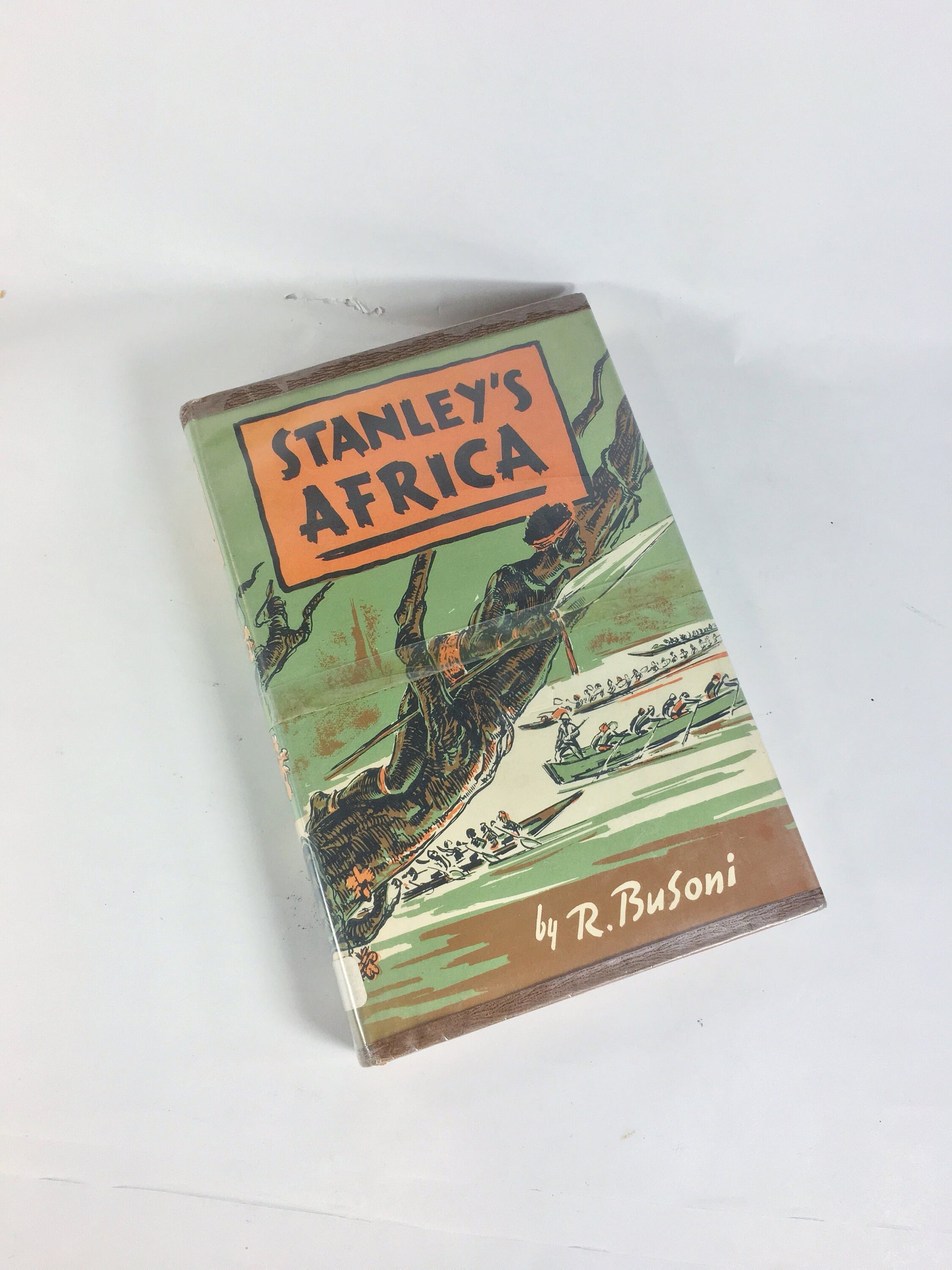 Stanley's Africa Vintage young adult book about discovery and exploration circa 1959 by Busoni. Viking Press