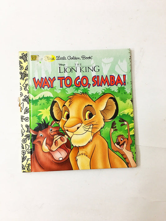 Disney's The Lion King. Way to go, Simba! A First Little Golden Book. Walt Disney. First Edition circa 1995.