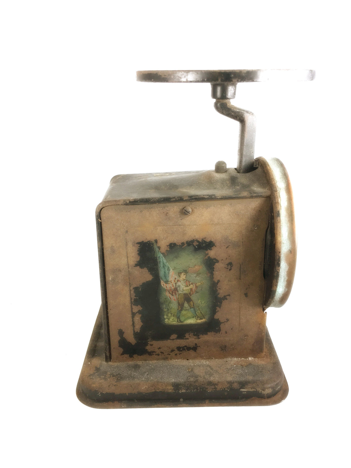 Antique Victorian scale Laclede Manufacturing Company St Louis Missouri vintage Bronze brass unique decor steampunk American patriot