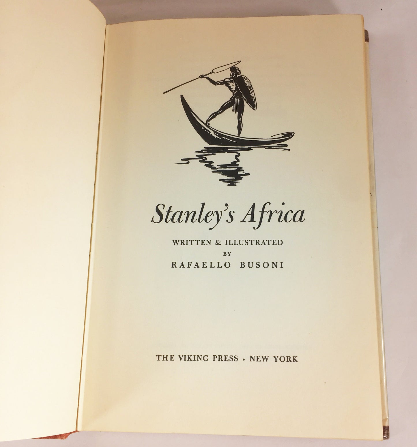 Stanley's Africa Vintage young adult book about discovery and exploration circa 1959 by Busoni. Viking Press