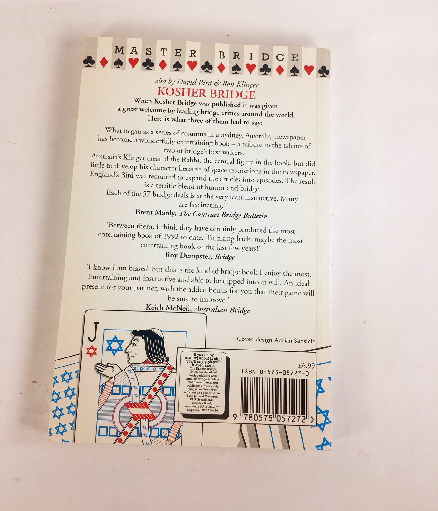 Kosher Bridge 2 by David Bird and Ron Klinger circa 1994. Vintage paperback book. Entertaining & instructive guide to improve your game.