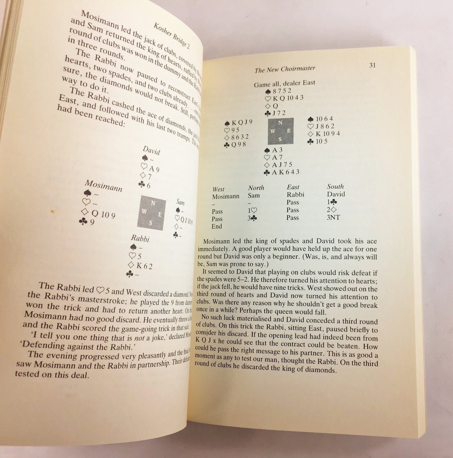 Kosher Bridge 2 by David Bird and Ron Klinger circa 1994. Vintage paperback book. Entertaining & instructive guide to improve your game.