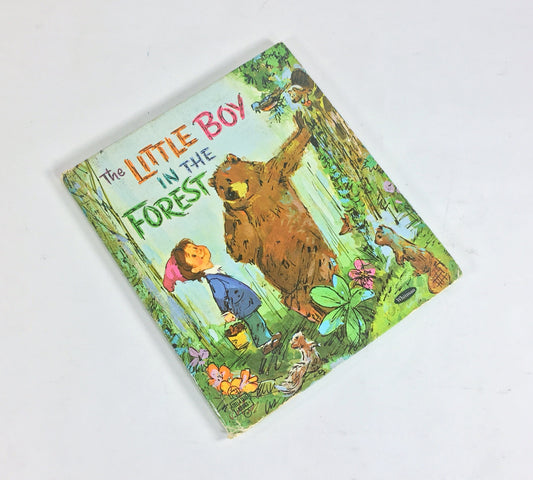 Little Boy in the Forest by David Harrison. Vintage Whitman Tell-a-Tale children's book circa 1969. Animals help the lost boy find home.