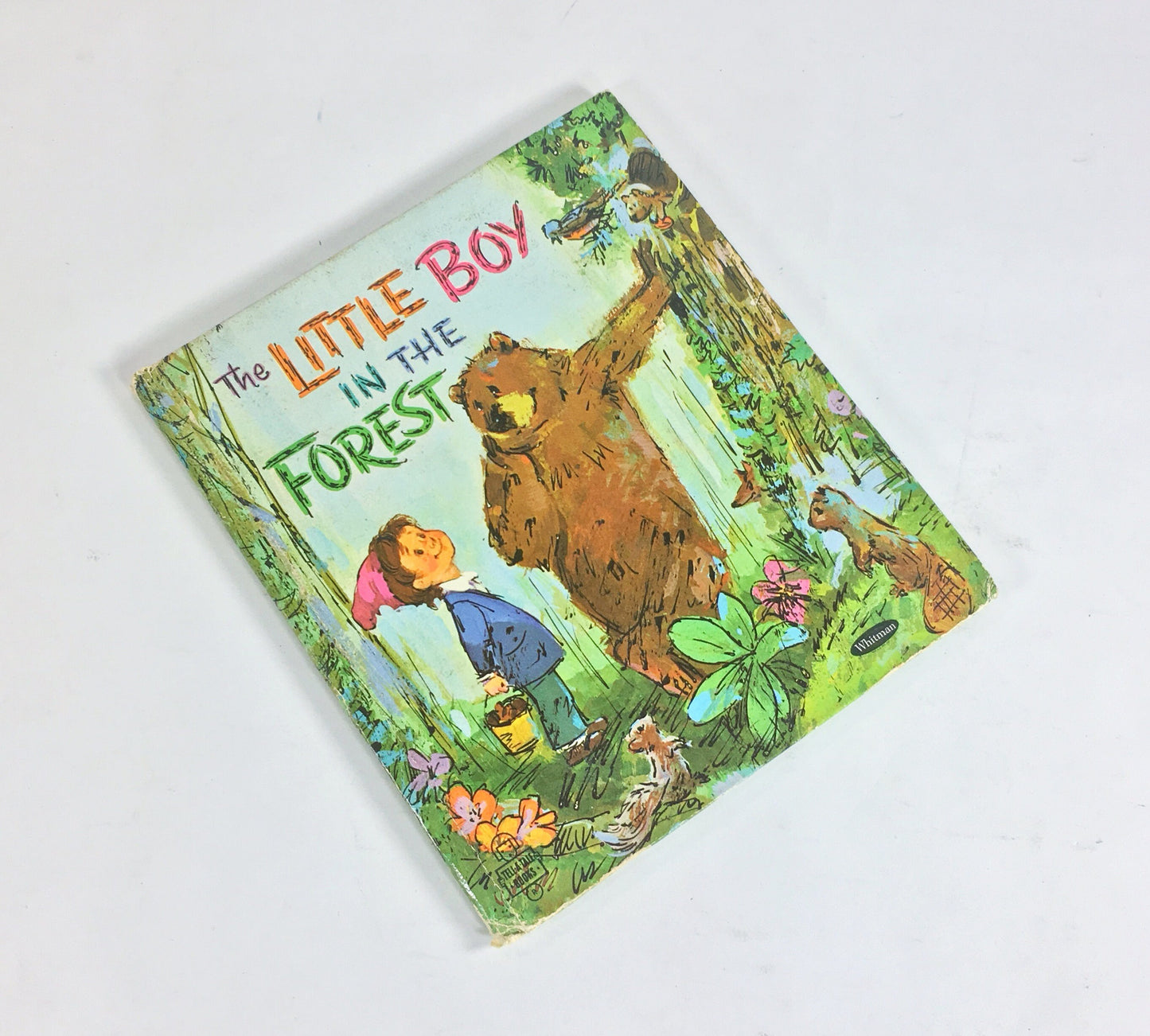 Little Boy in the Forest by David Harrison. Vintage Whitman Tell-a-Tale children's book circa 1969. Animals help the lost boy find home.