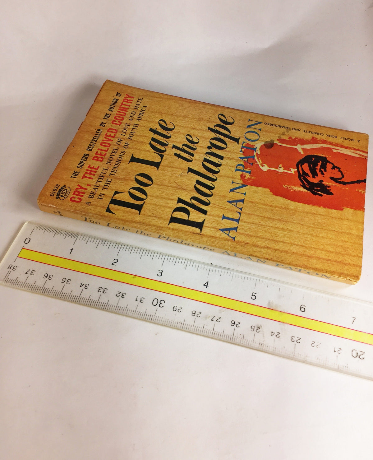 Too Late the Phalarope by Alan Paton, author of Cry the Beloved Country. Vintage paperback book circa 1961 Police conscience in South Africa