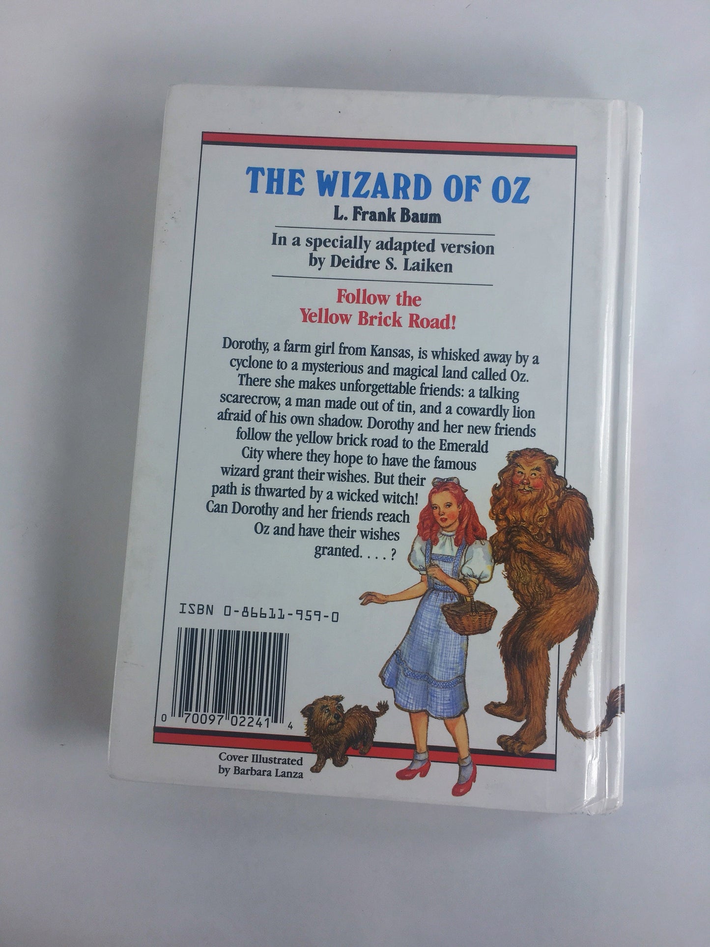 1989 Wizard of Oz by L Frank Baum. Vintage Classic Illustrated Book Series. Easter Passover gift. Bookshelf prop staging home decor