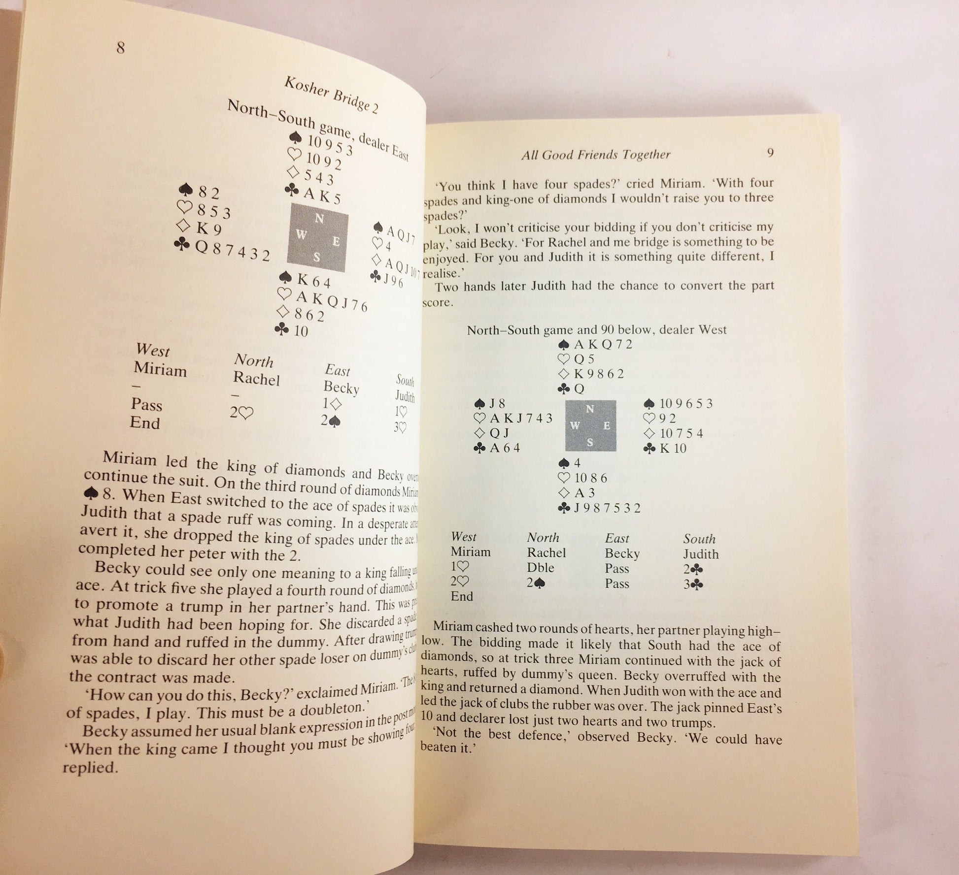 Kosher Bridge 2 by David Bird and Ron Klinger circa 1994. Vintage paperback book. Entertaining & instructive guide to improve your game.