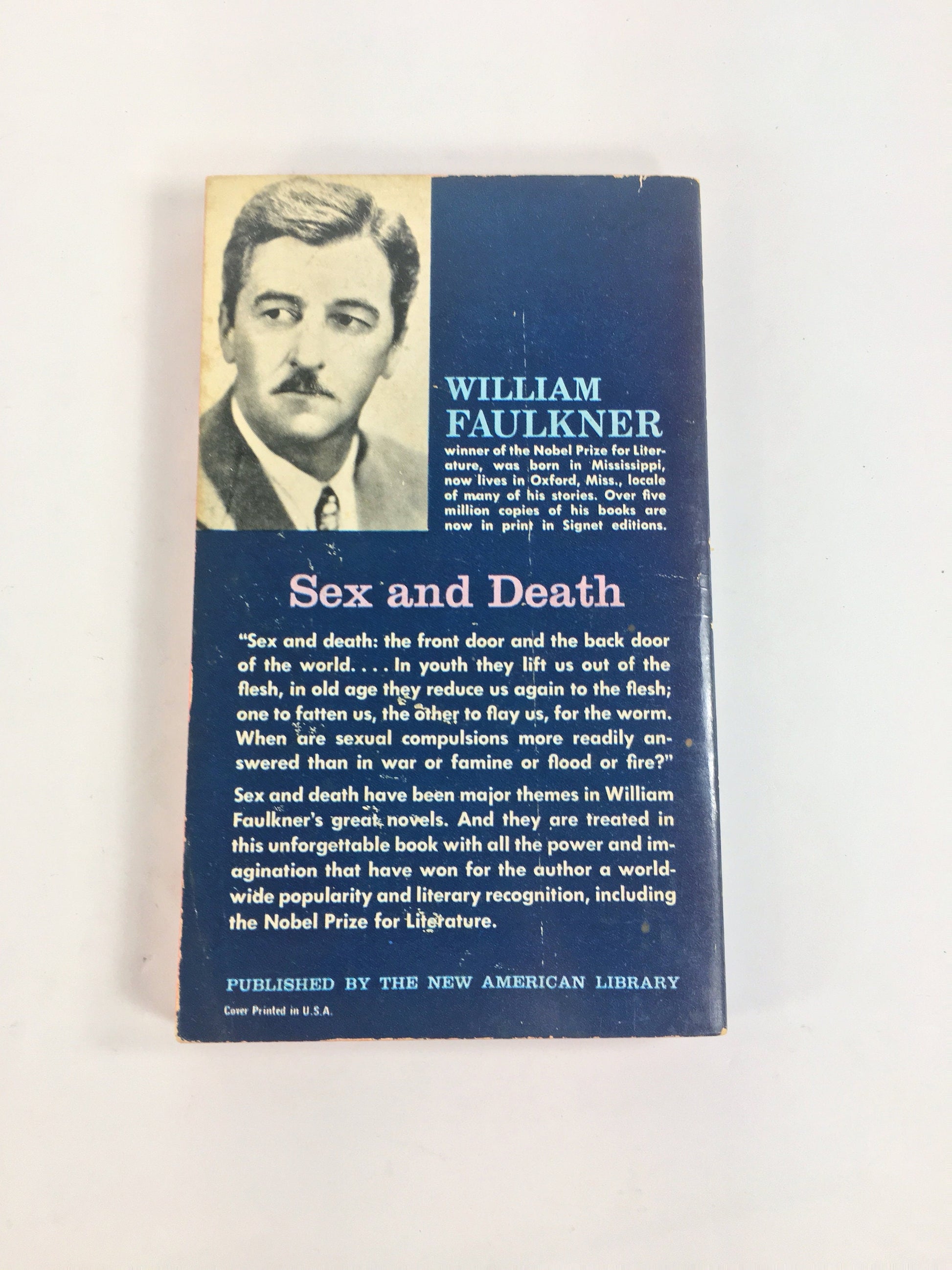 William Faulkner Soldiers' Pay. Vintage Signet paperback book circa 1961. Faulkner’s first novel deals powerfully with lives blighted by war