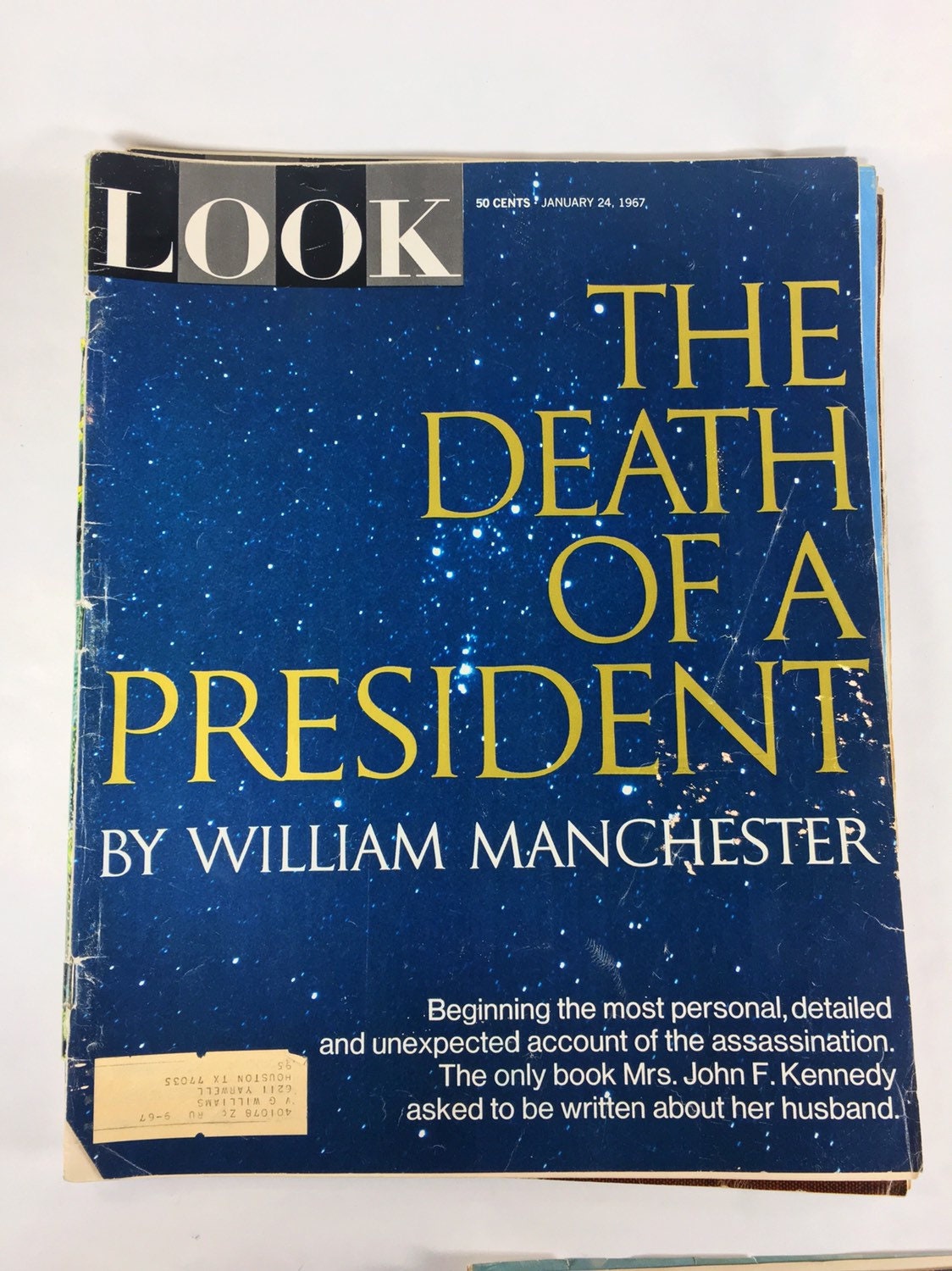 1967 Vintage JFK Look Magazine lot. Manchester Death of a President set. Collector gift vol 31, no 2, no 3 no 4, no 5. President Kennedy