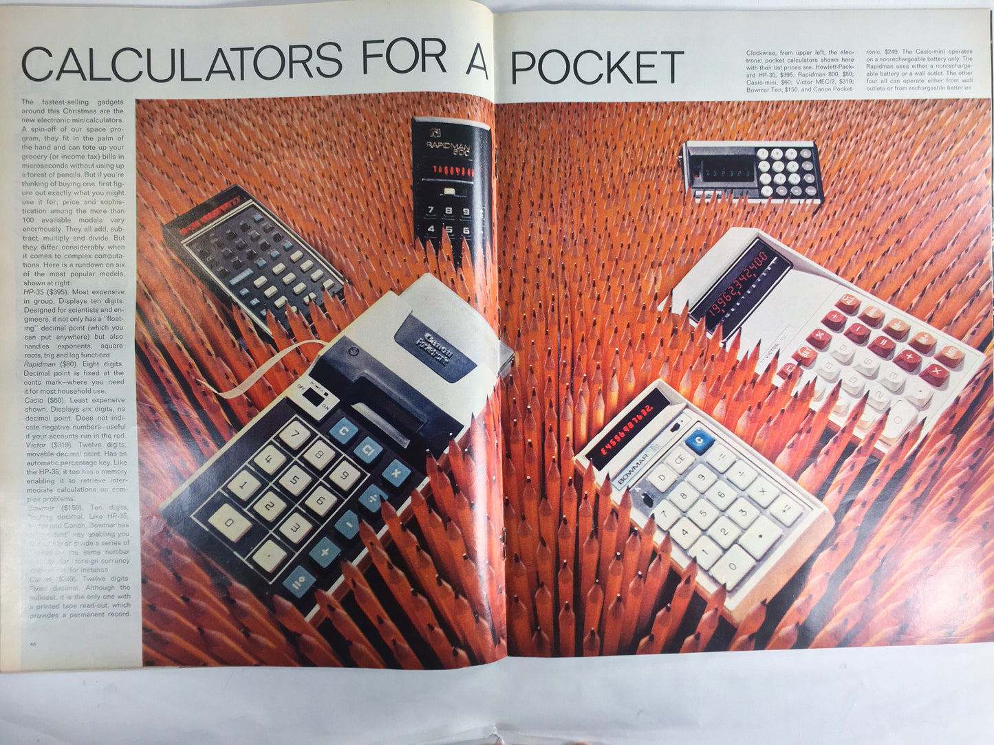 1972 Vintage Life Magazine featuring Diana Ross and introducing pocket calculators! Collector gift December 8 Vol 73 Number 23 Casio HP-35