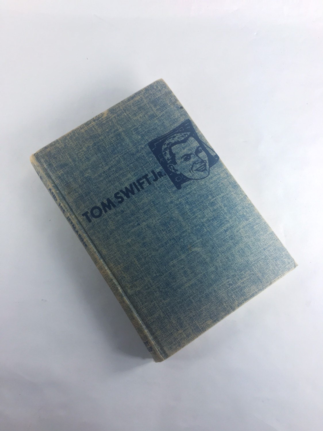 1954 Tom Swift Jr and his Jetmarine. Vintage book with tweed cloth cover. Grosset & Dunlap. Appleton