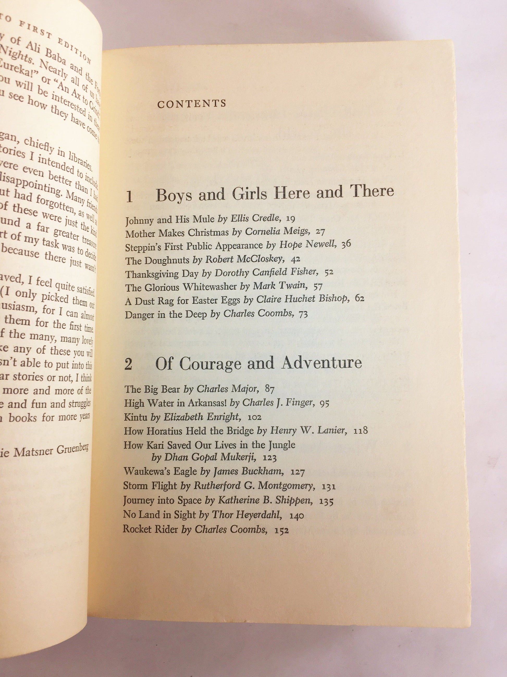 1960 Favorite Stories for Boys & Girls vintage children's book by Sidonie Matsner Gruenberg, author of Wonderful Story of How You Were Born