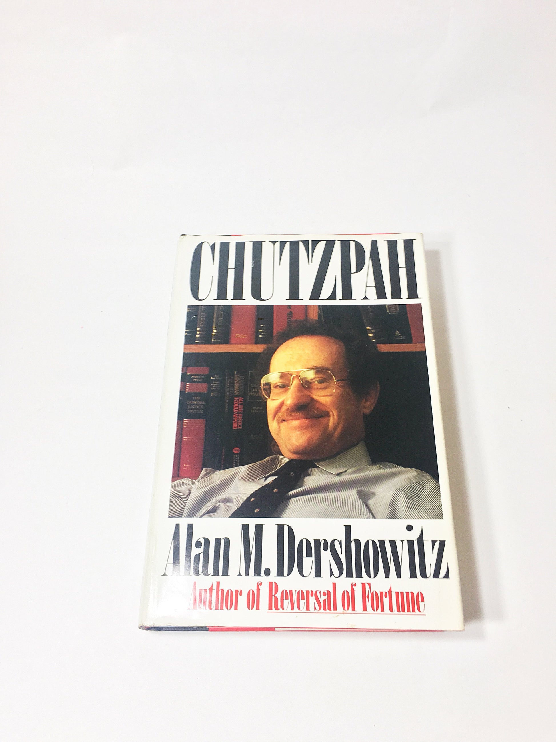 Chutzpah by Alan Dershowitz circa 1991. FIRST EDITION vintage book about expressing Judaism historically and today. Jewish identity. Gift