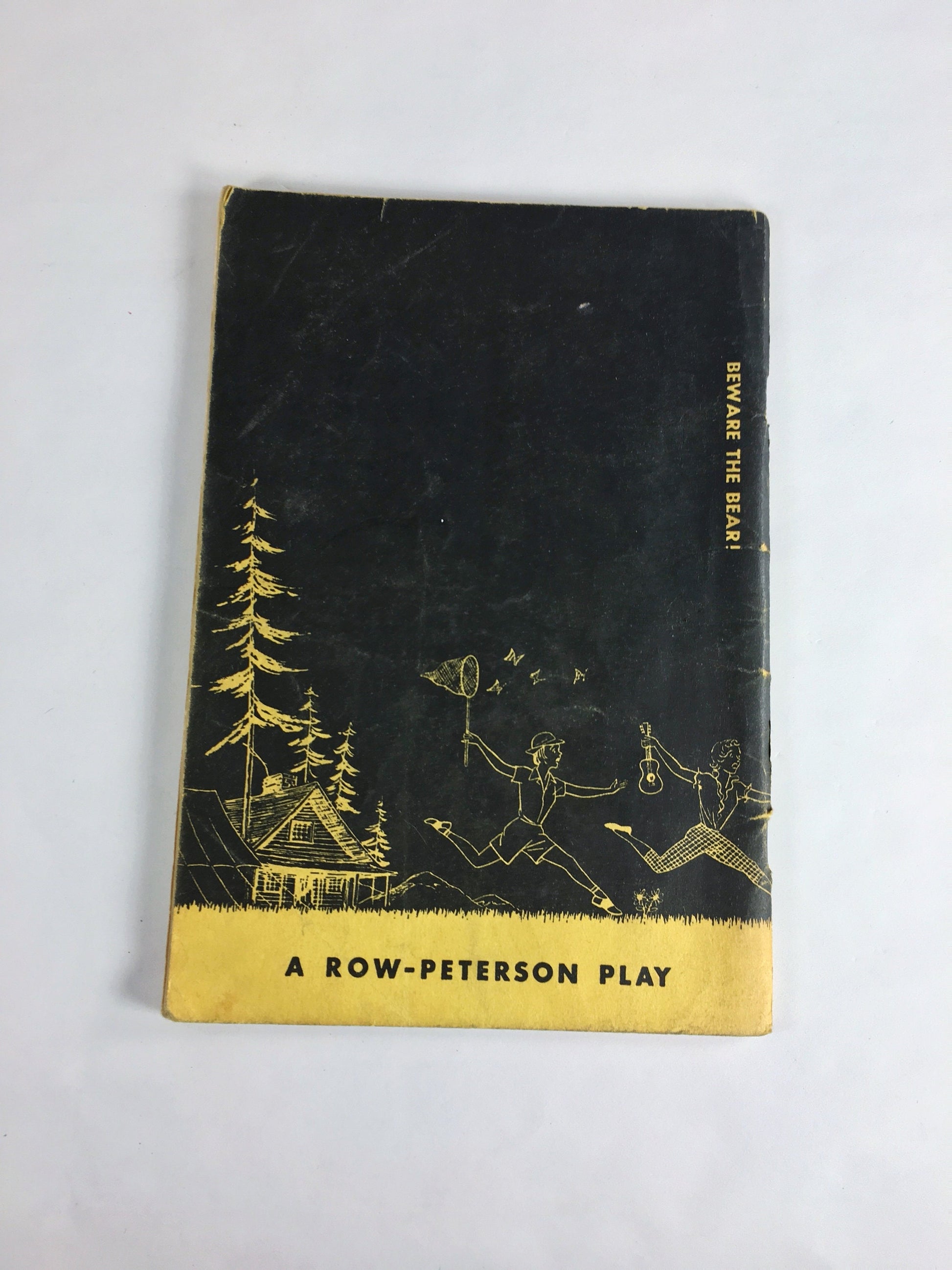 1953 Vintage theatre script Beware the Bear! Comedy in one act by Margaret Crary about a crises at the teenage girl summer camp lake.