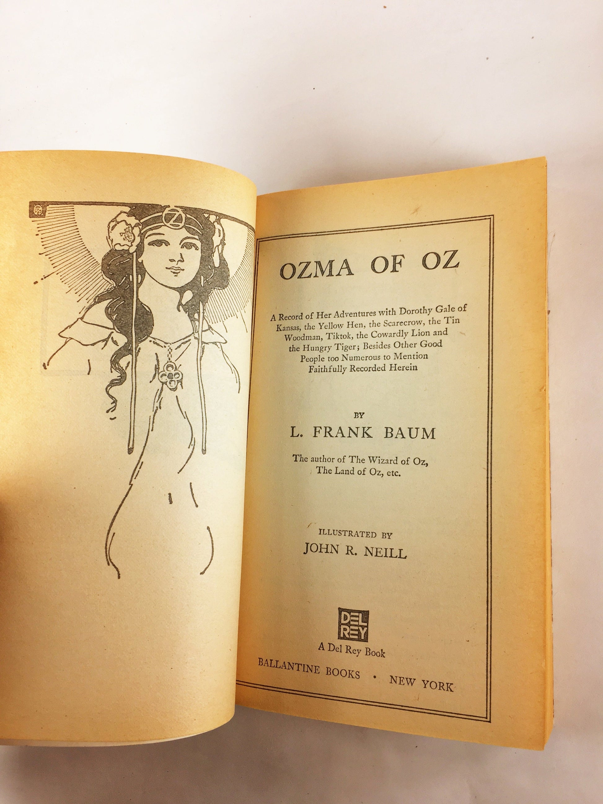 1979 Wizard of Oz vintage paperback book by L Frank Baum Tik-Tok Ozma and Wizard of Oz circa 1979. Teen tween home school reading