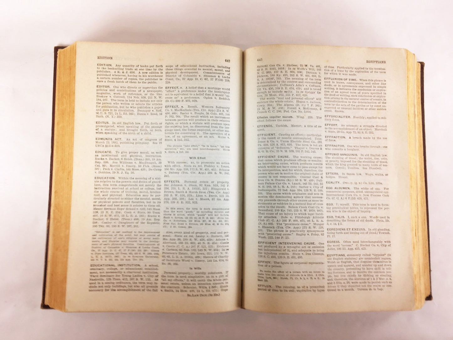 1933 Black's Law Dictionary Book 3d Edition vintage burgundy brown Henry Campbell Black West Publishing Law School Bar Gift POOR Condition