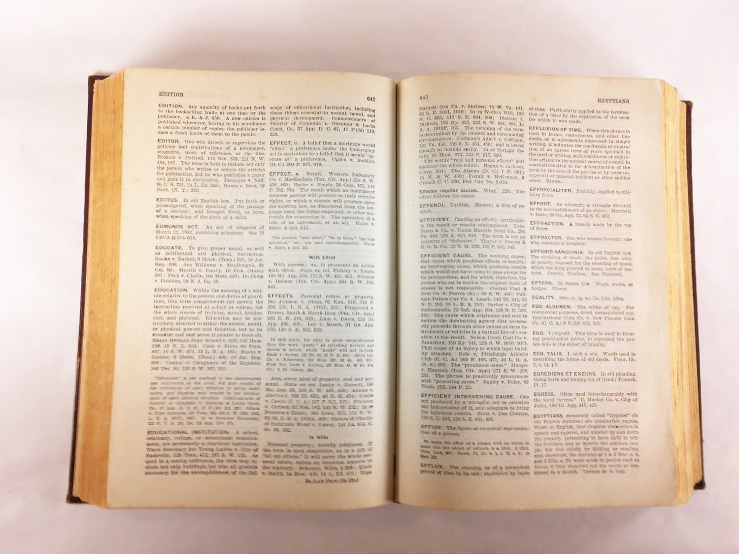 1933 Black's Law Dictionary Book 3d Edition vintage burgundy brown Henry Campbell Black West Publishing Law School Bar Gift POOR Condition