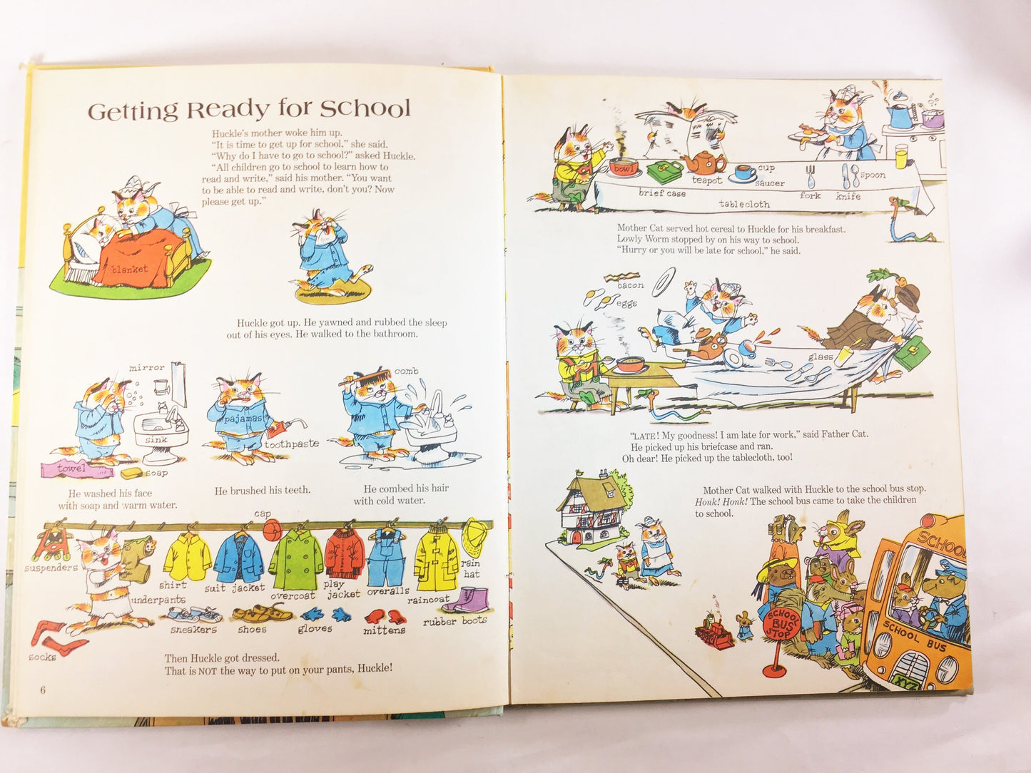 1969 Great Big Schoolhouse by Richard Scarry FIRST EDITION Vintage children's book Big Little Golden Book Deluxe Giant. Easter Basket gift