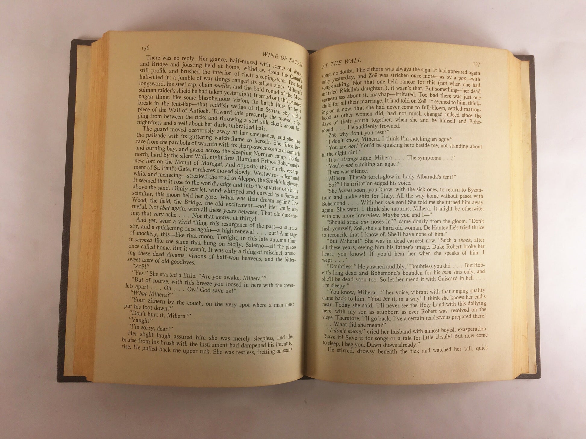 Wine of Satan Bohemond, Prince of Antioch Vintage book by Laverne Gay 1949 Cheating love affairs marriages divorce battles and crusades.