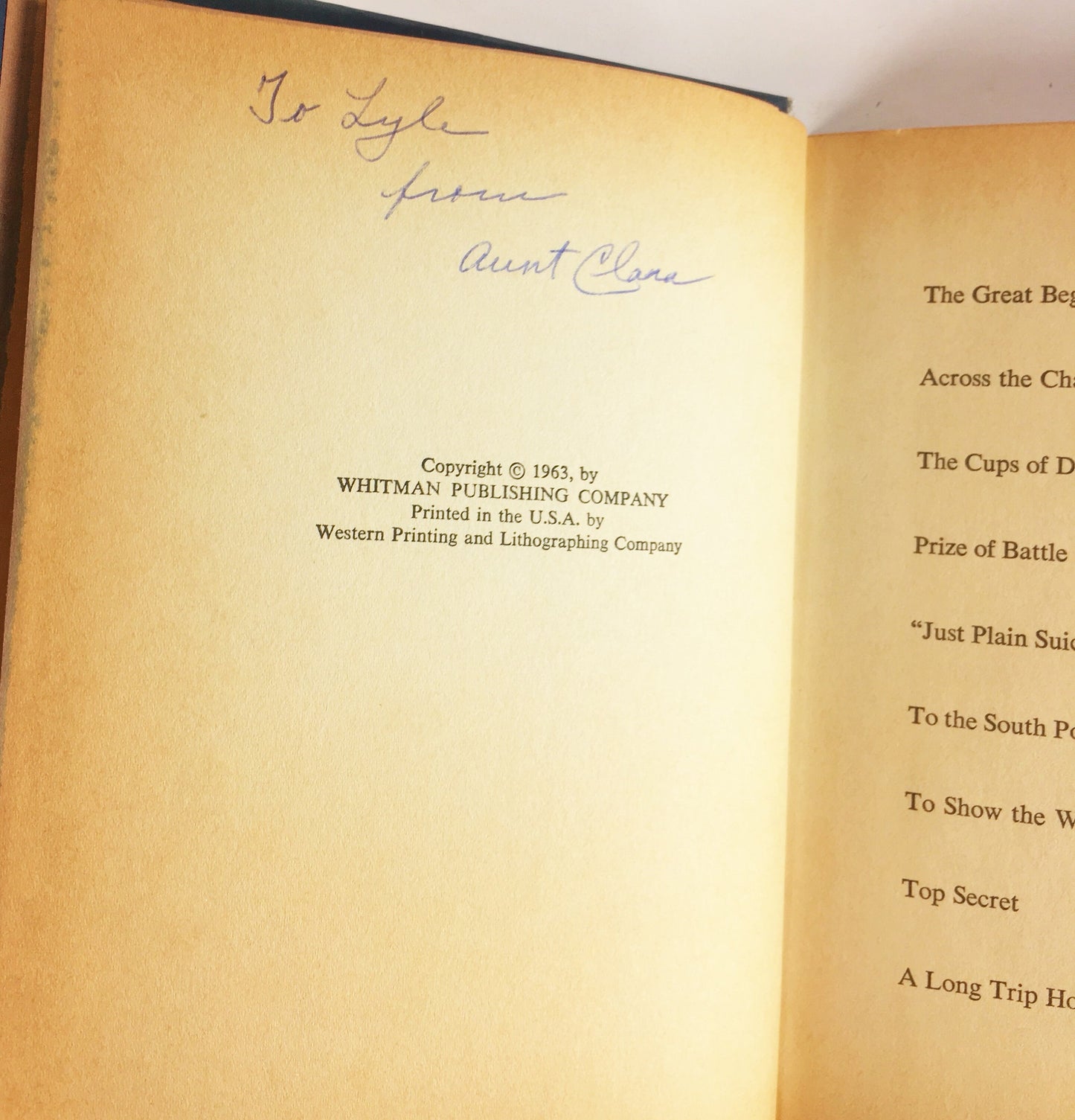 They Flew to Fame by Robert Sidney Bowen Vintage Whitman Real Life Stories book circa 1963 aviation airplane flight 1960s staging decor prop