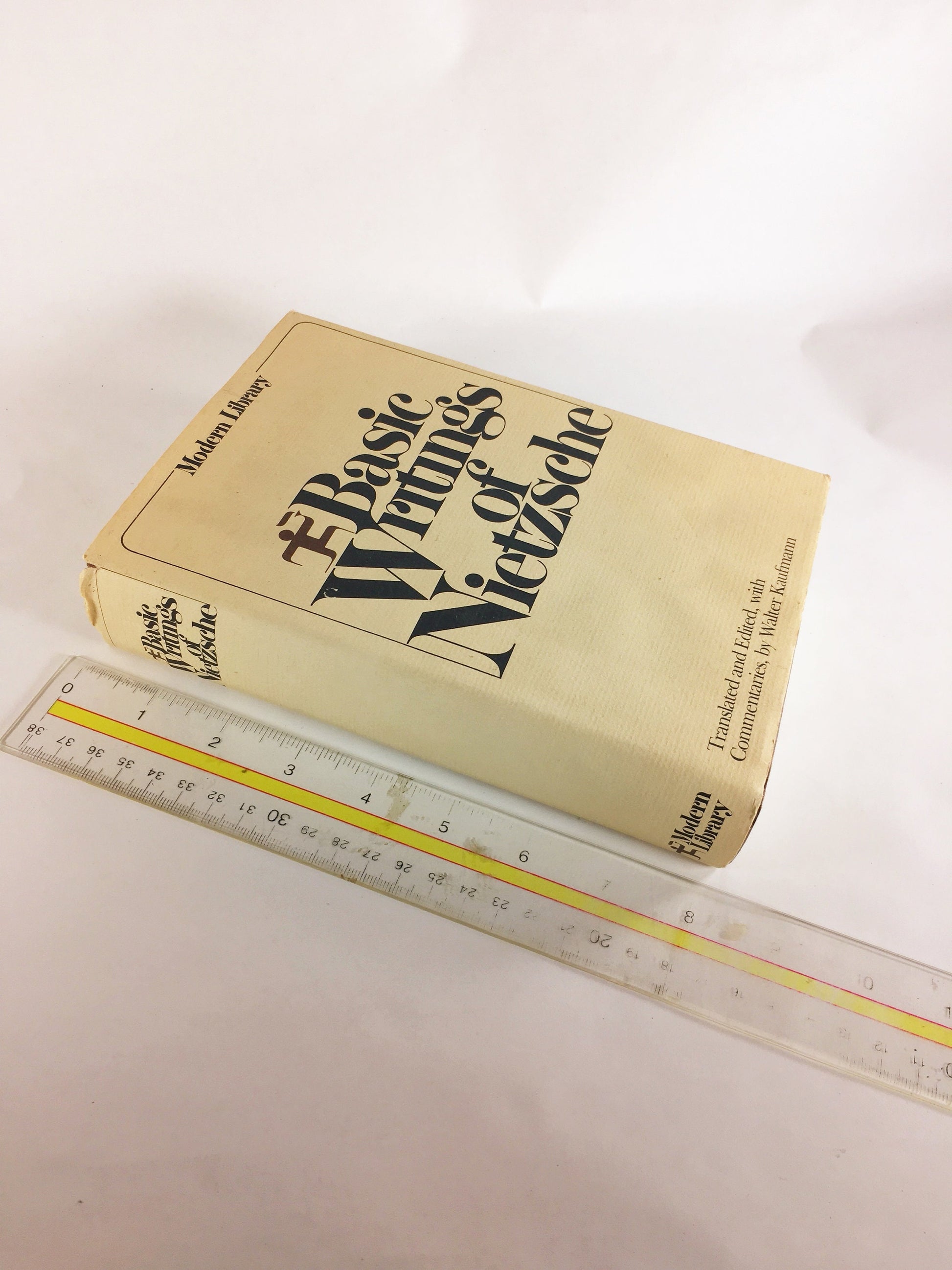Basic Writings of Nietzsche. Vintage Modern Library Book circa 1968 with dust jacket. Philosophy Religion Atheist Theology. Book lover gift