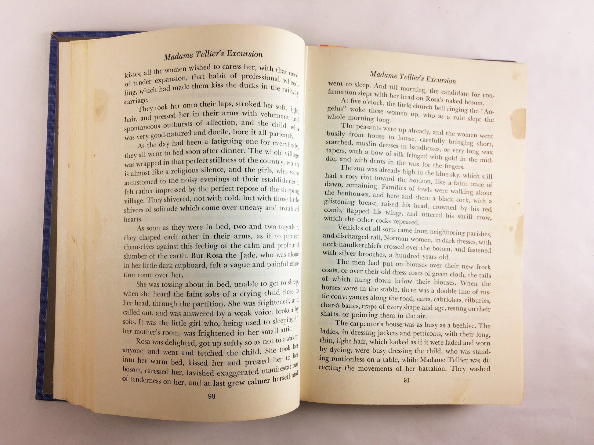 Guy de Maupassant Best Stories Vintage Modern Library book circa 1945 Blue home decor Ball of Suet, the necklace Gift