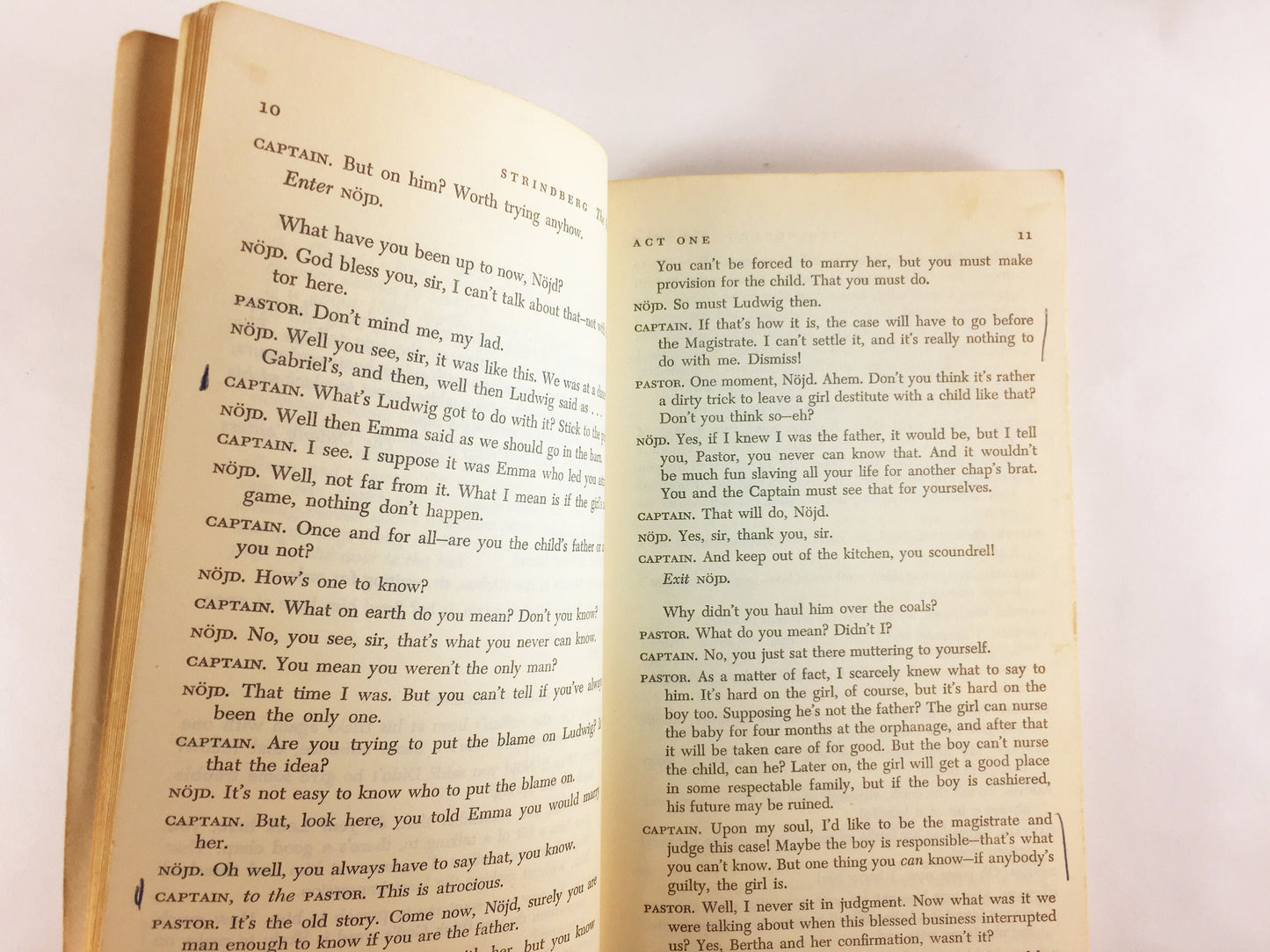 Six Plays of Strindberg Vintage Doubleday Anchor paperback book circa 1955. Father, Miss Julie, Stronger, Easter, Dream Play, Ghost Sonata